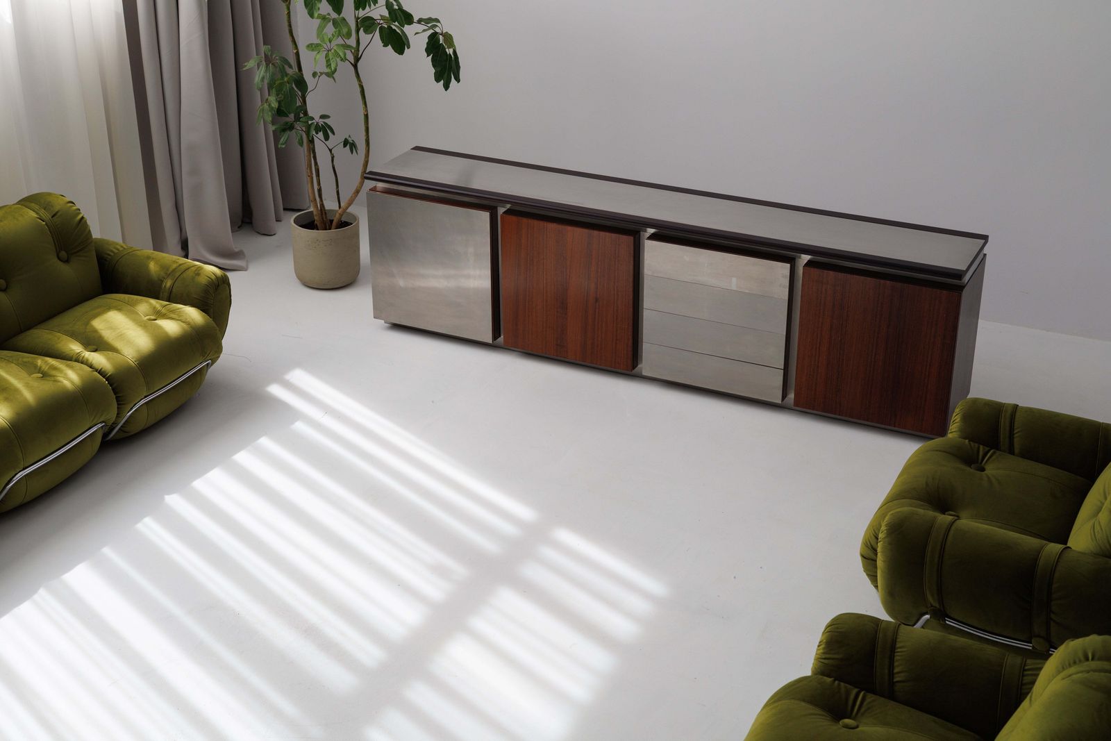 Restored Large Parioli Sideboard | Room Divider By Giotto Stoppino For Acerbis photo buy