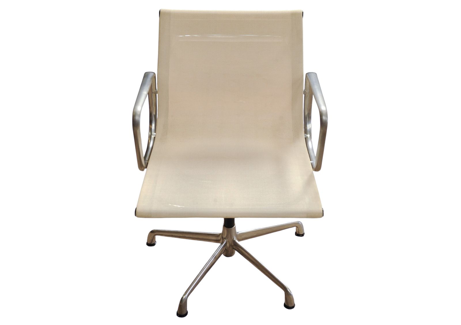 Eames Ea108 Hopsack Swivel Chair By Icf De Padova, Off White Steel photo 1540.0