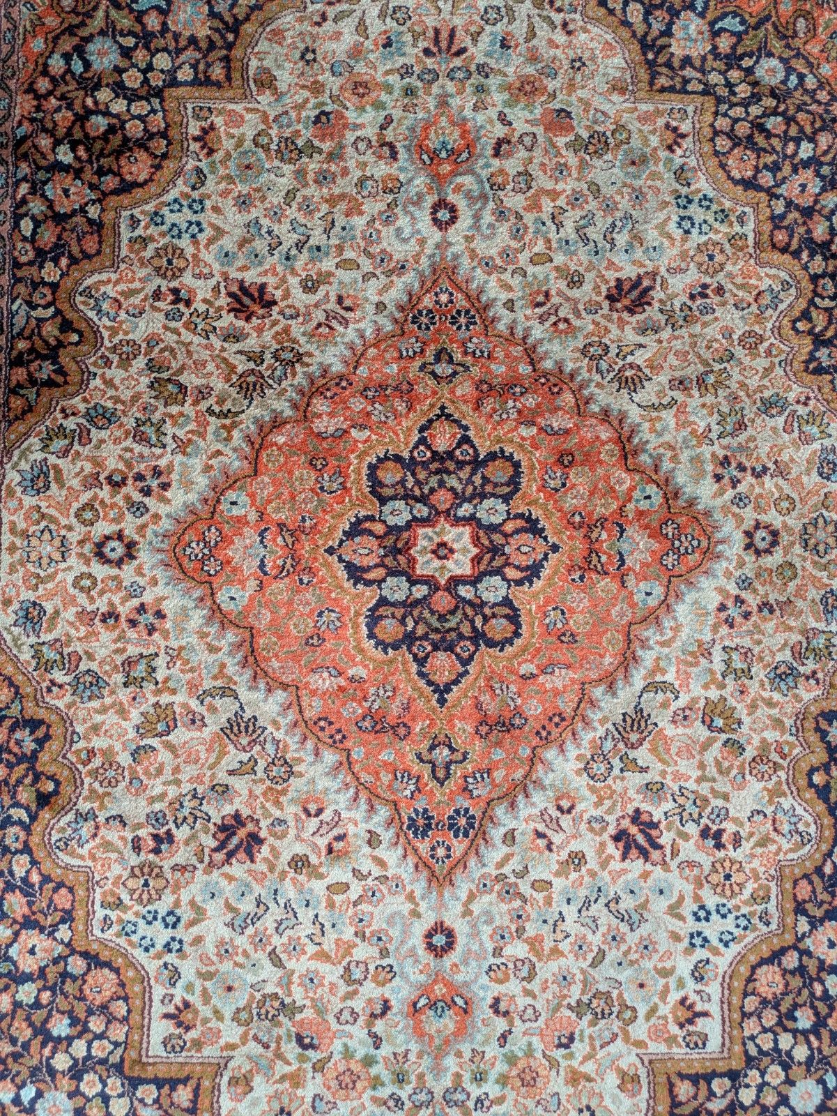 Pretty Kashmir Silk Carpet photo buy