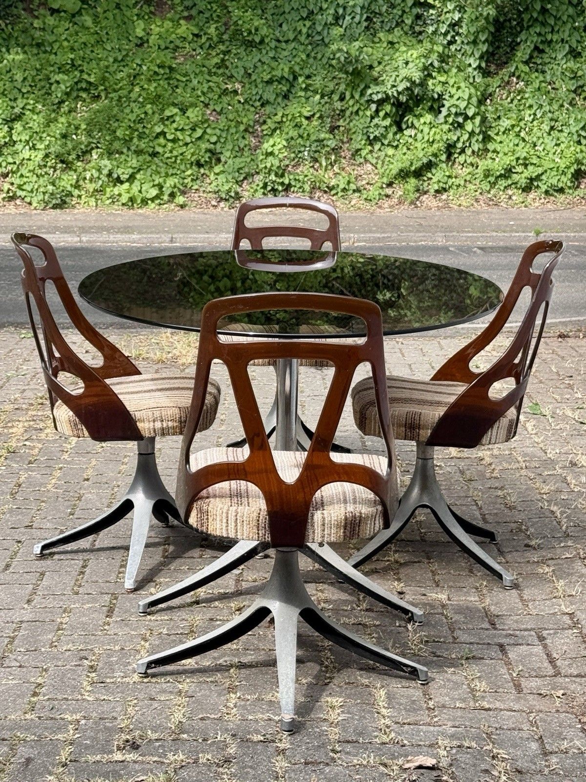 Chromcraft Grafton USA 1970s Glass Table & Chairs Restoration Project A/F