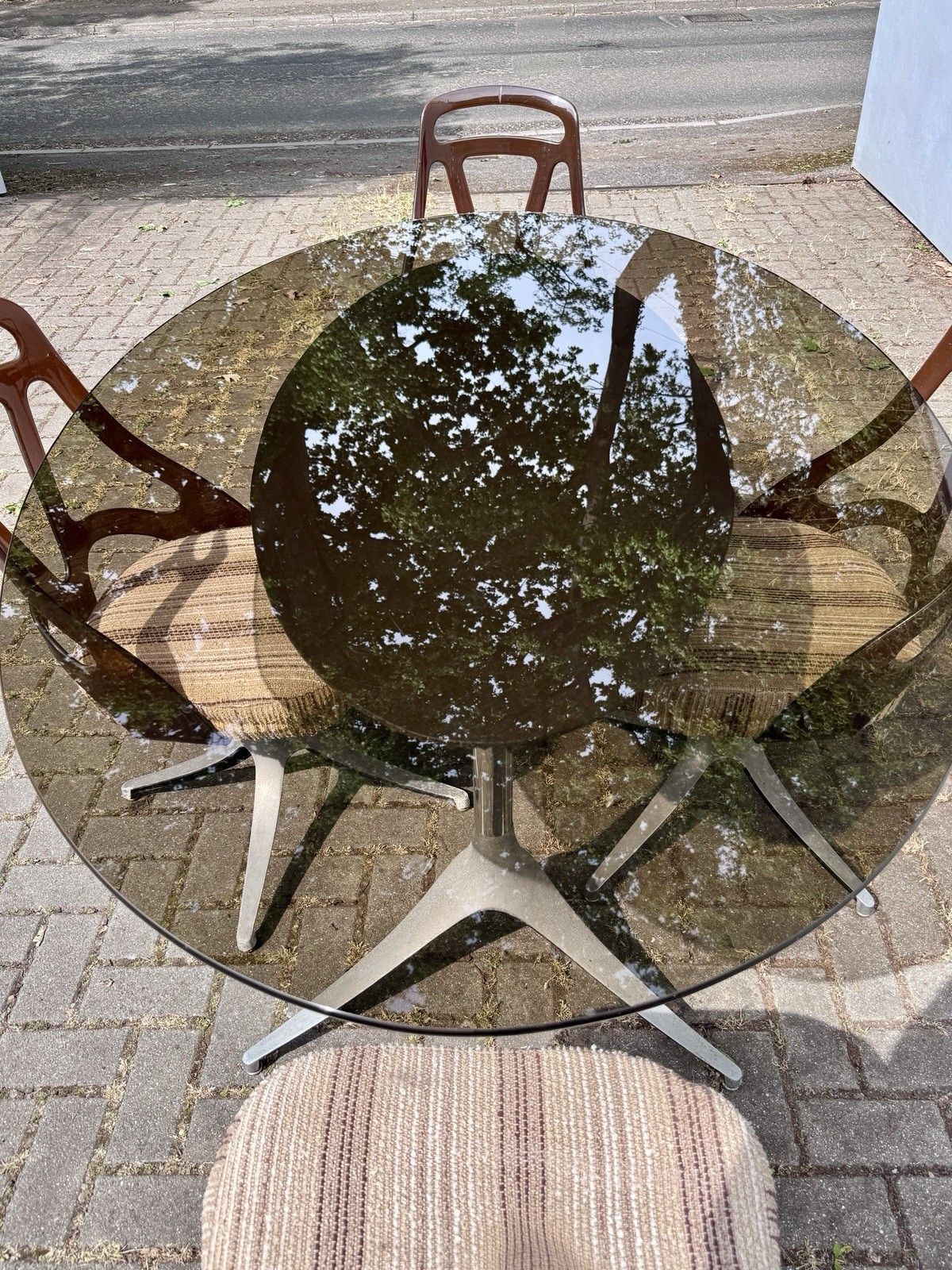 Chromcraft Grafton USA 1970s Glass Table & Chairs Restoration Project A/F photo Furniture