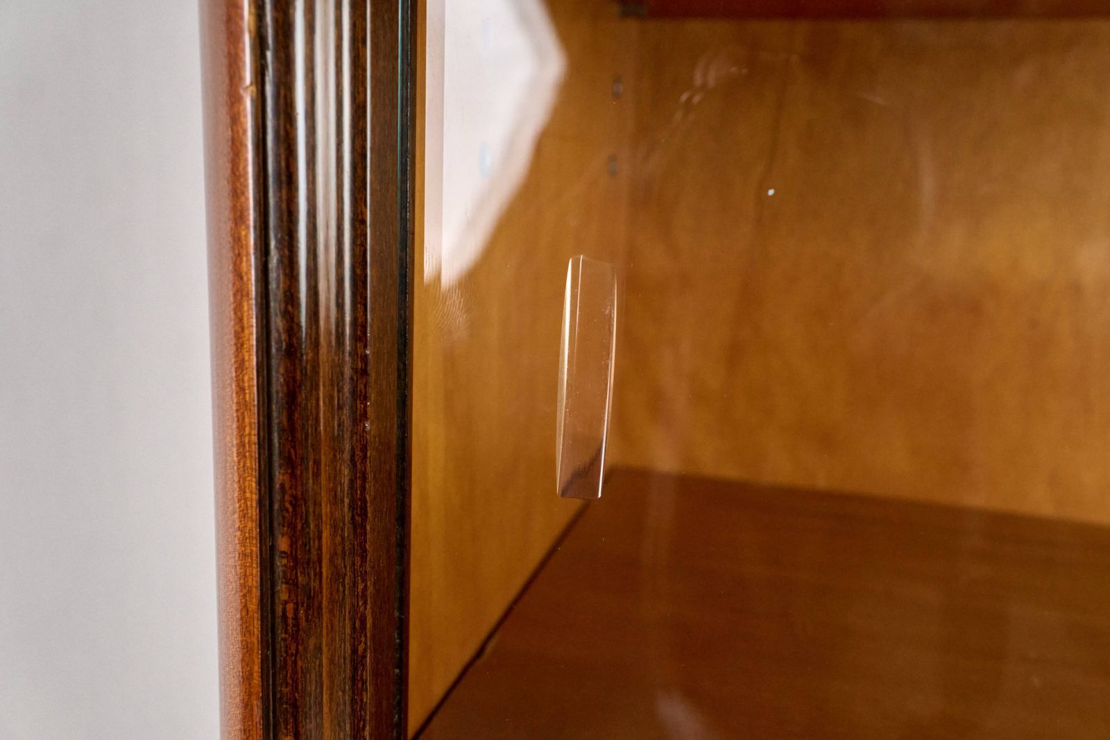 photo vinterior Art Deco Bookcase, Vitrine, český Nábytek, 1960, Czechoslovakia