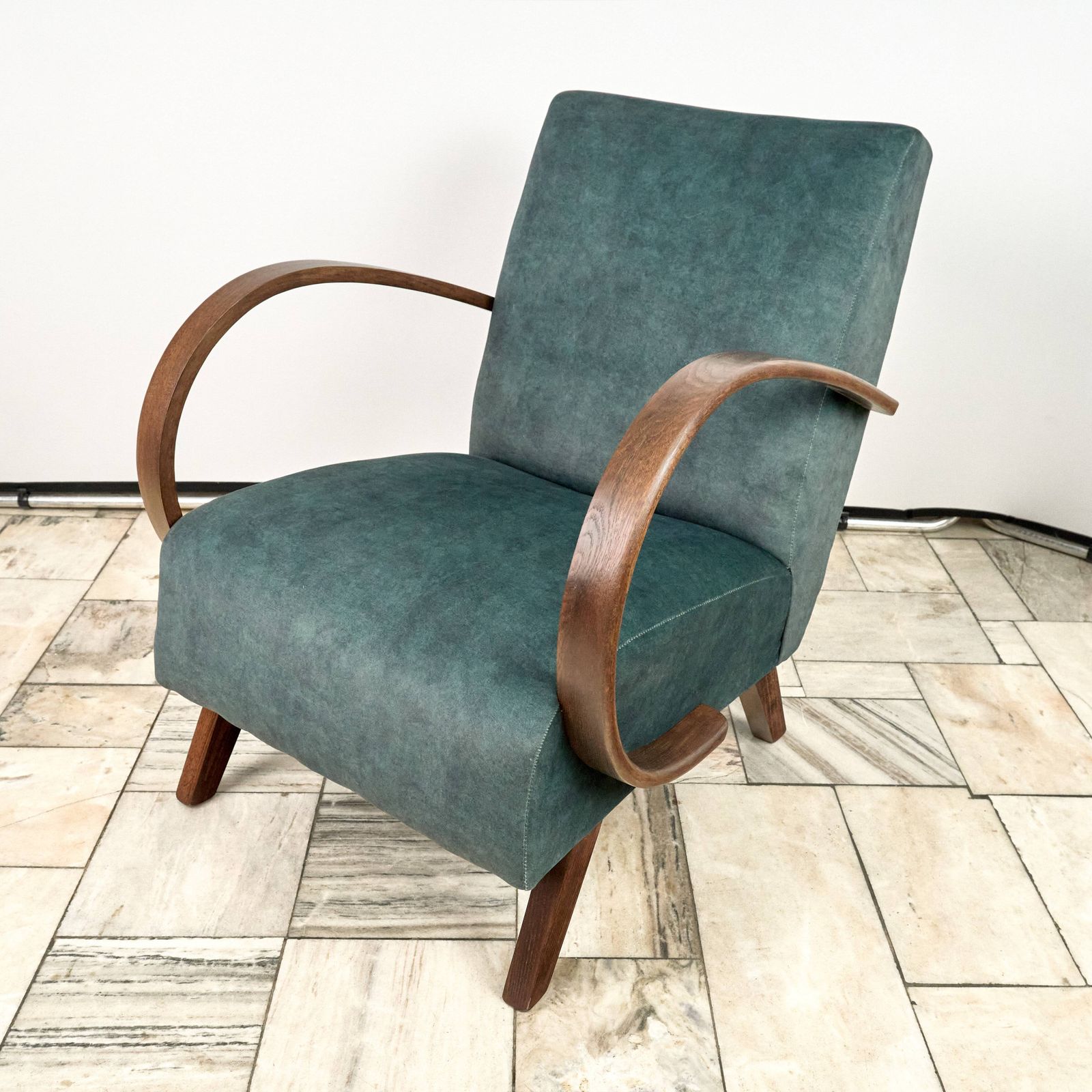 H 410 Type C Armchair Designed By Jindrich Halabala 1940s Czechoslovakia photo furniture
