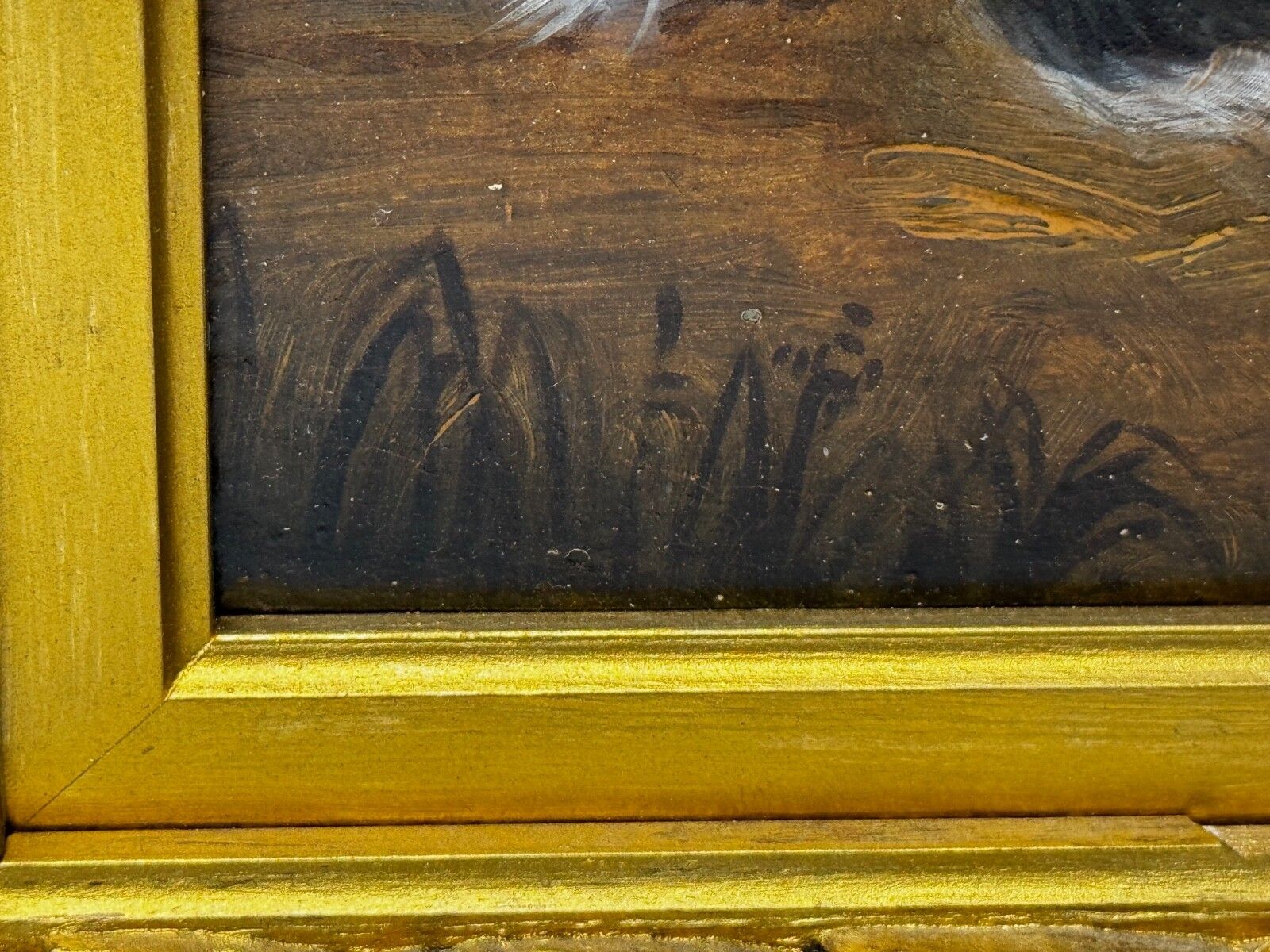 photo for sale 19e-eeuws olieverfschilderij, dierenportret van King Charles Spaniëls