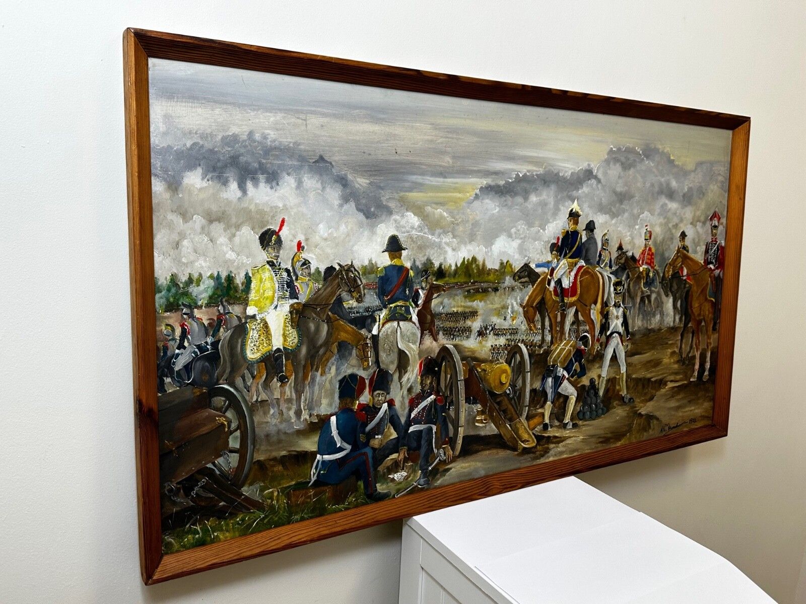 photo furniture Groot olieverfchilderij Slag bij Waterloo