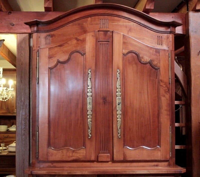 Buffet Two Body Louis XV Cherry Nineteenth photo Furniture