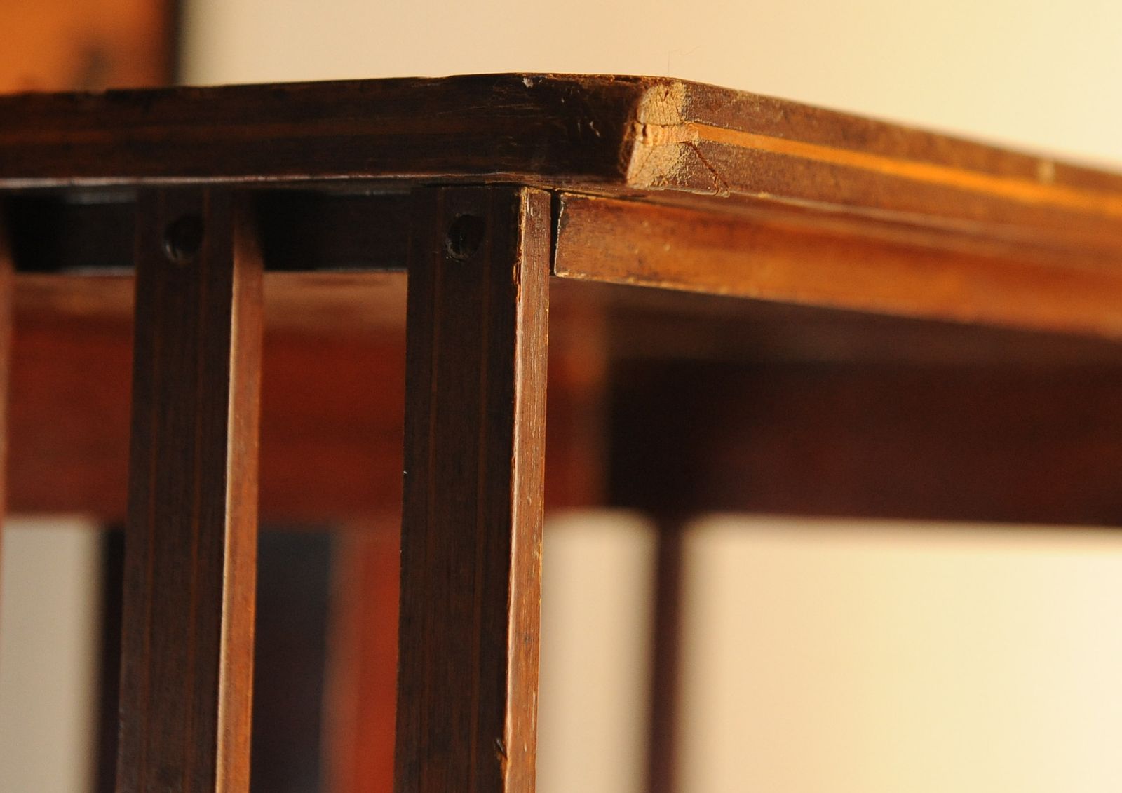 photo furniture A Victorian Handmade Mahogany Revolving Tabletop Bookcase With In Lay Detailing & Flame Mahogany Top
