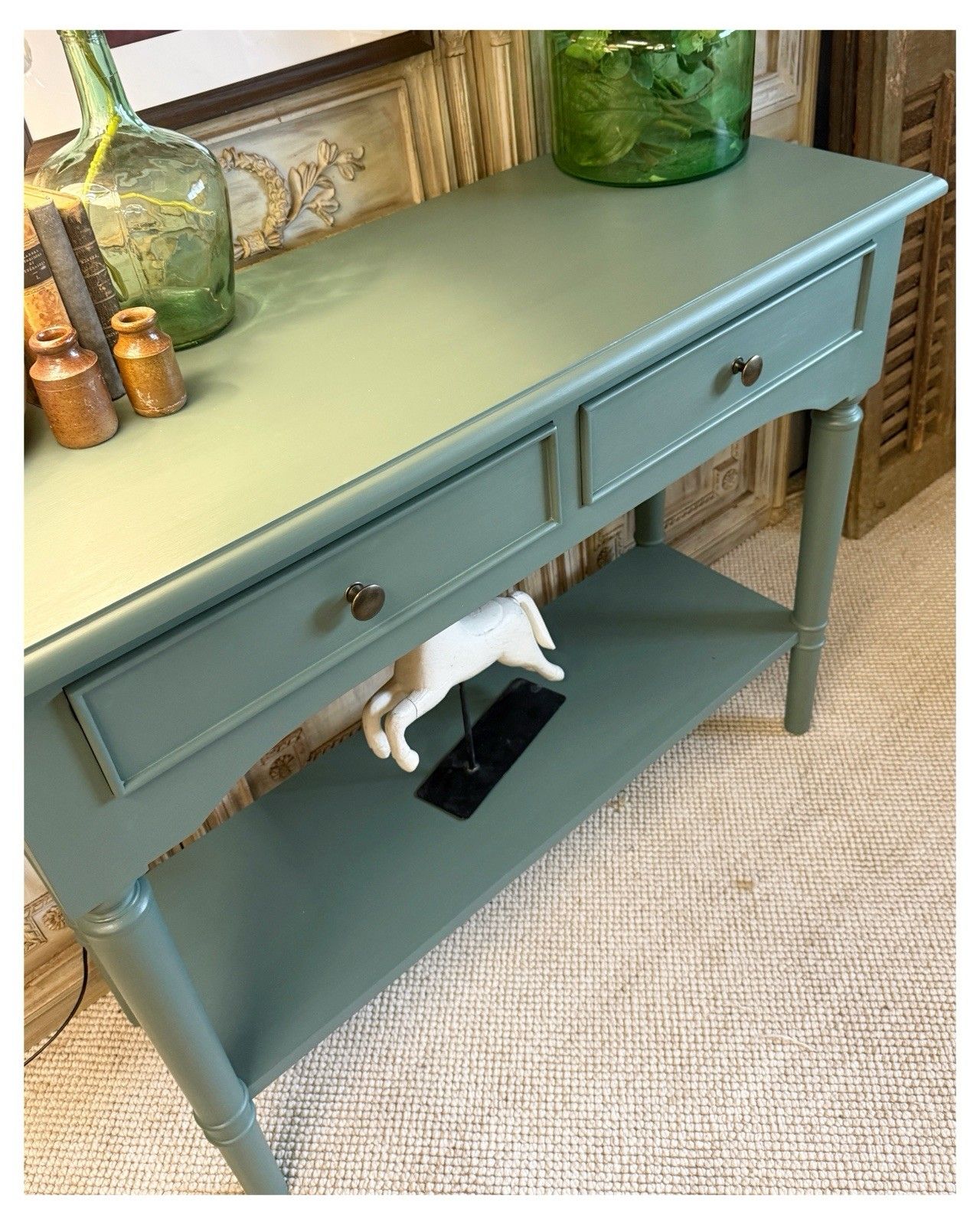 Hall Console Table In Green Smoke By Farrow And Ball photo 275.0