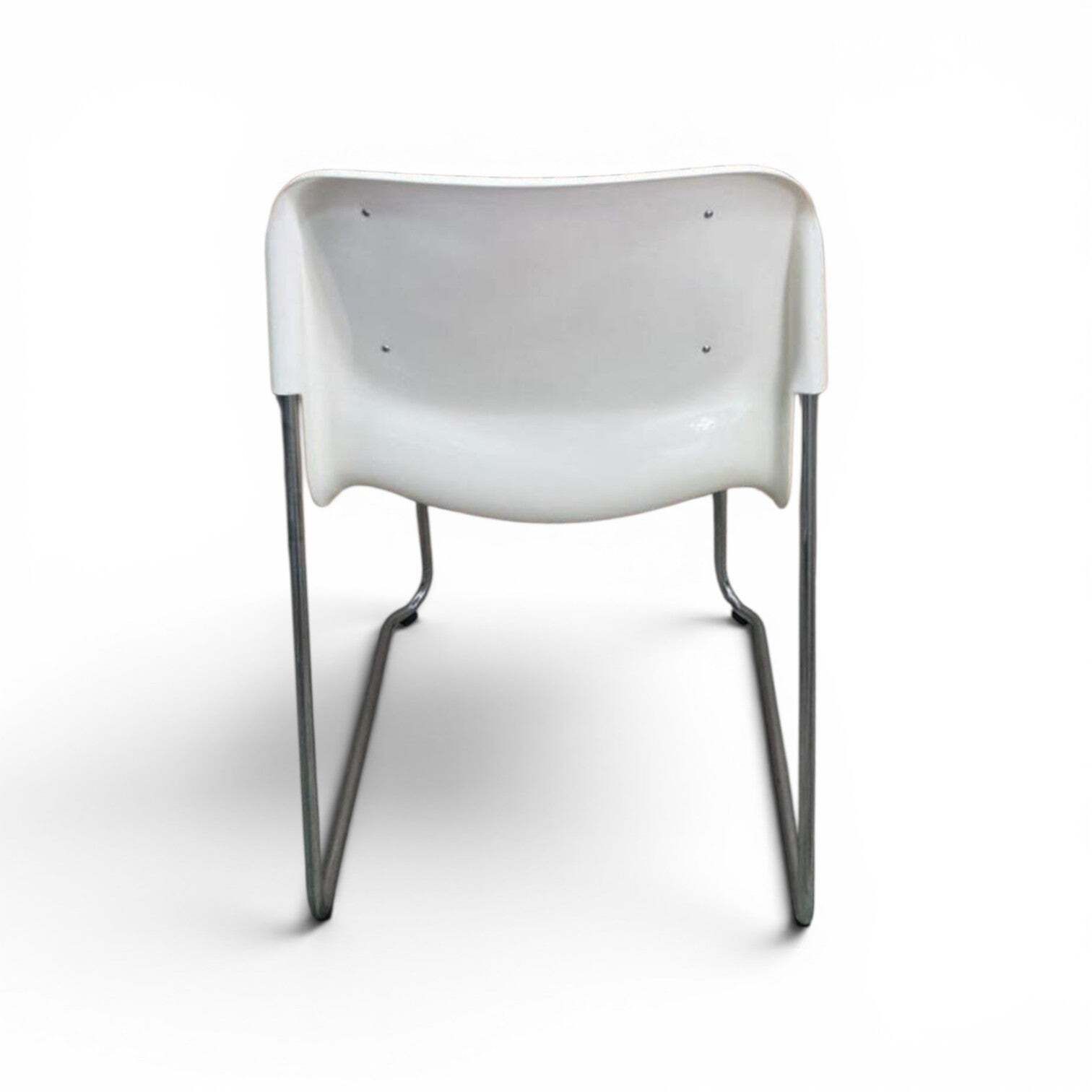 20 X Gerd Lange West German Chrome Sm 400 Swing Chairs / Blue Upholstery / 1990s photo vintage
