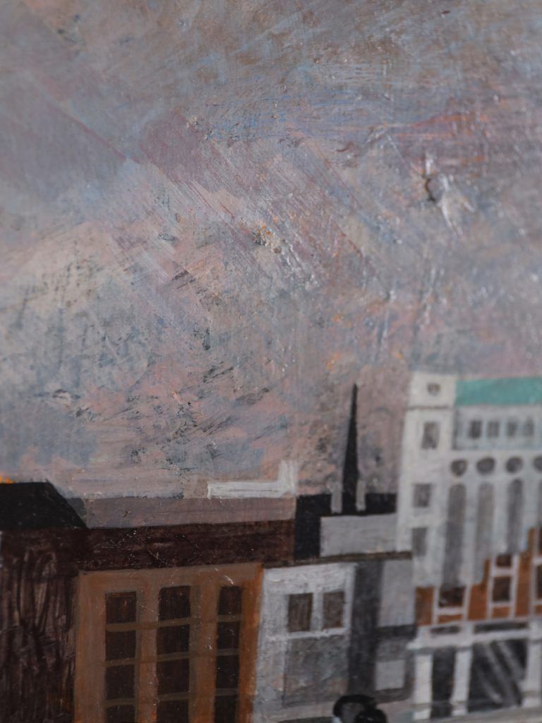 photo furniture Alfred Daniels Rba Rws Oil Painting ‘St. Paul's Across The Thames’ London View, 1969