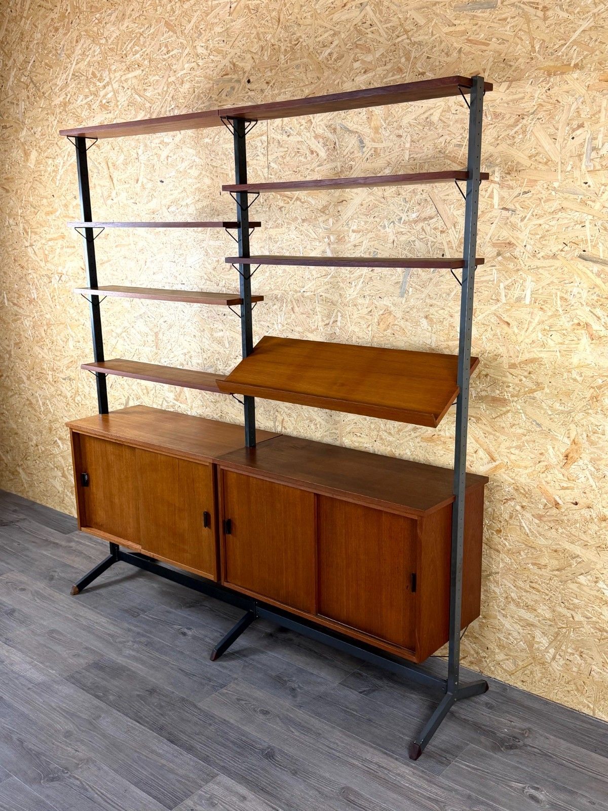 photo vinterior 60s 70s Teak Shelving System Wall Unit By Olof Pira Sweden Mid Century