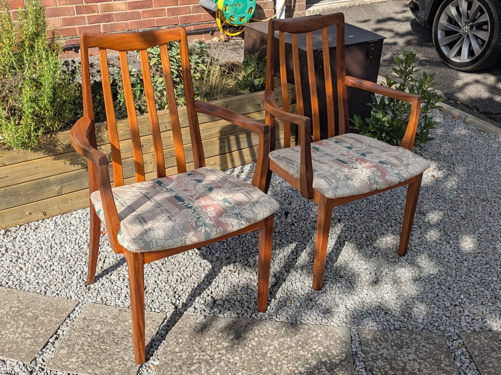Reduced Pair Of Leslie Dandy G Plan Teak Chairs With Arms photo Furniture