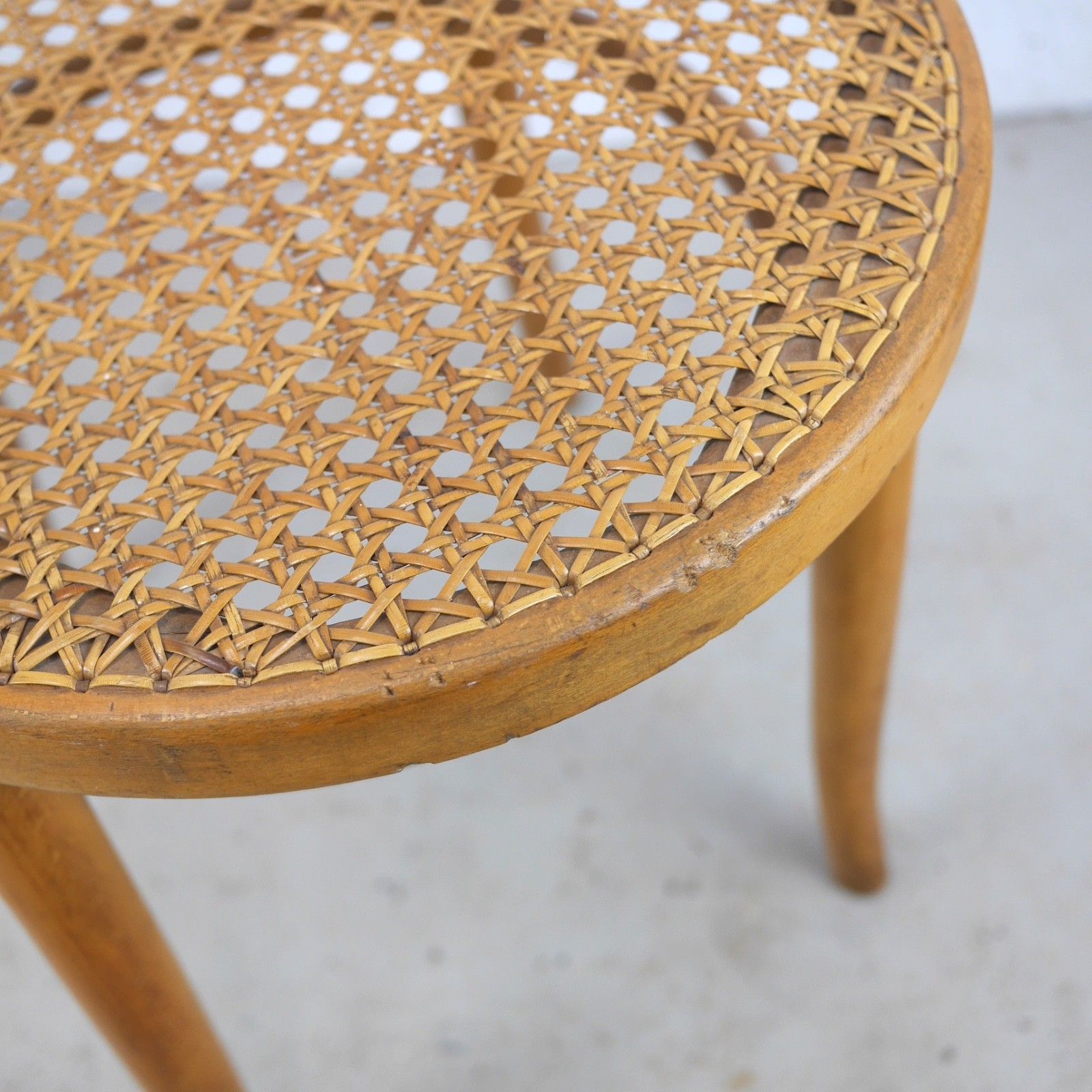 photo buy Vintage Dinette Bentwood Caned Rattan Bistro Chair Thonet Style #103200