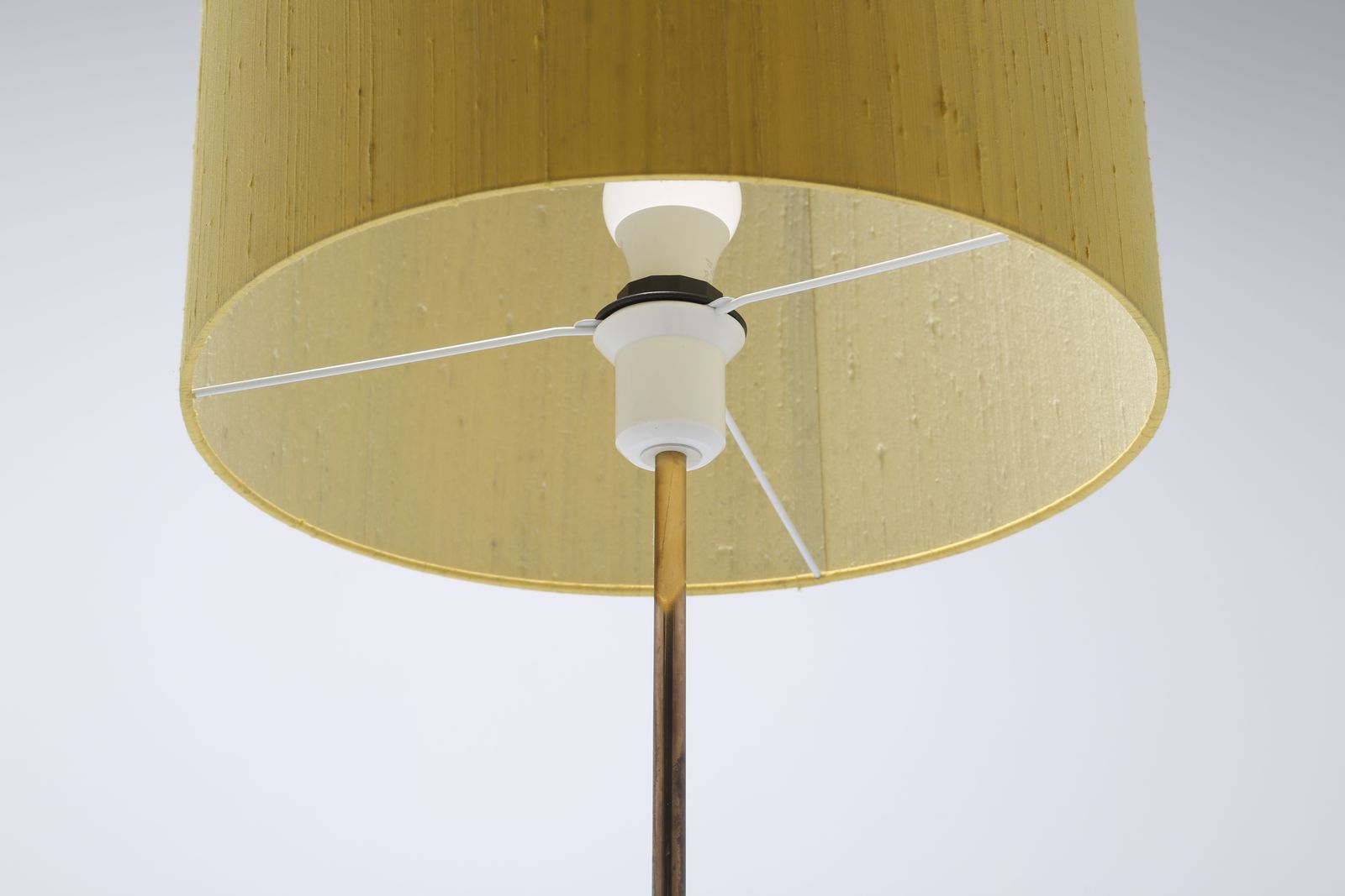 photo furniture Mid Century Swedish Brass And Frosted Glass Floor Lamp By Falkenbergs Belysning, 1960s