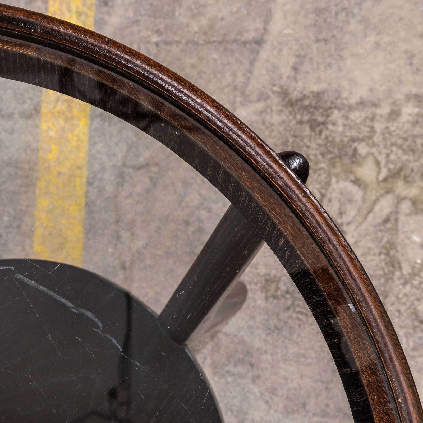 1950’s Round Glass Occasional Table By Kozelka And Kropacek For Interieur Praha photo vinterior
