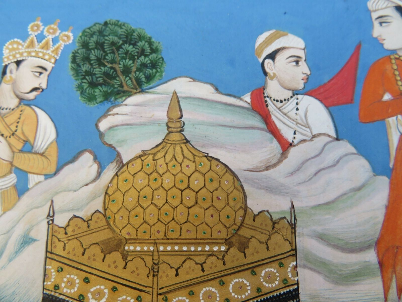 photo furniture Antique Indian Miniature Painting; An Illustration From The Mahabharata Damayanti's Wedding Choice