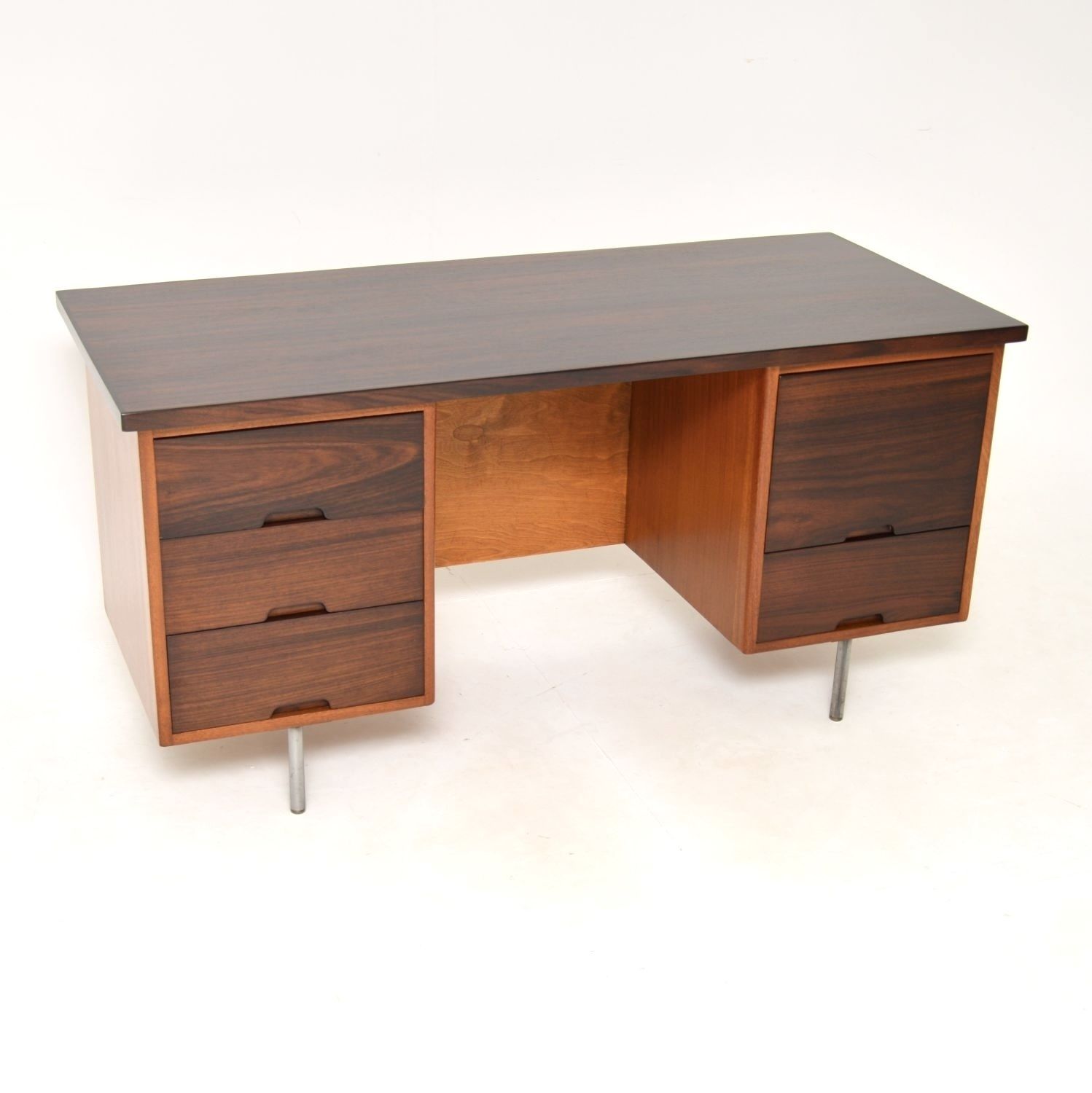 Vintage Hilleplan Desk By Robin Day In Rosewood And Mahogany