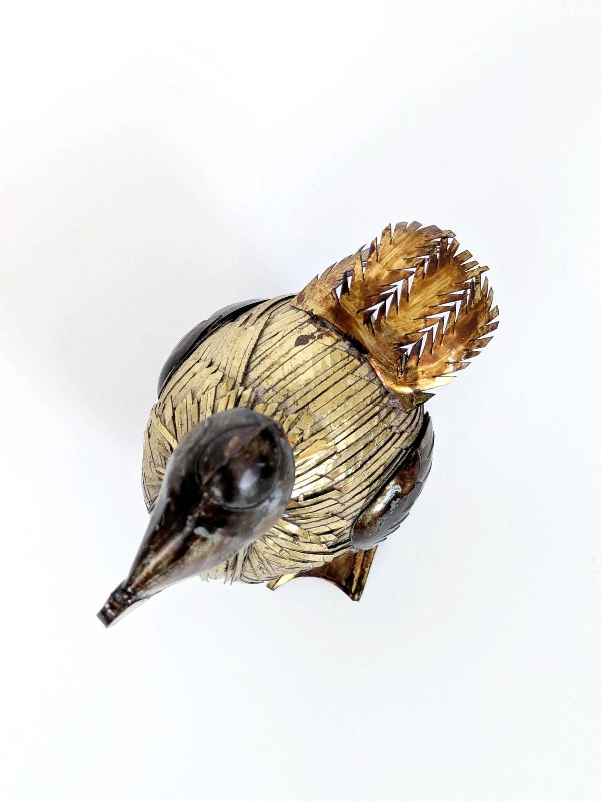Mid-Century Brutalist Dodo-vogelsculptuur in messing en koper, handgemaakt, gemengde metalen, jaren 1960 photo buy