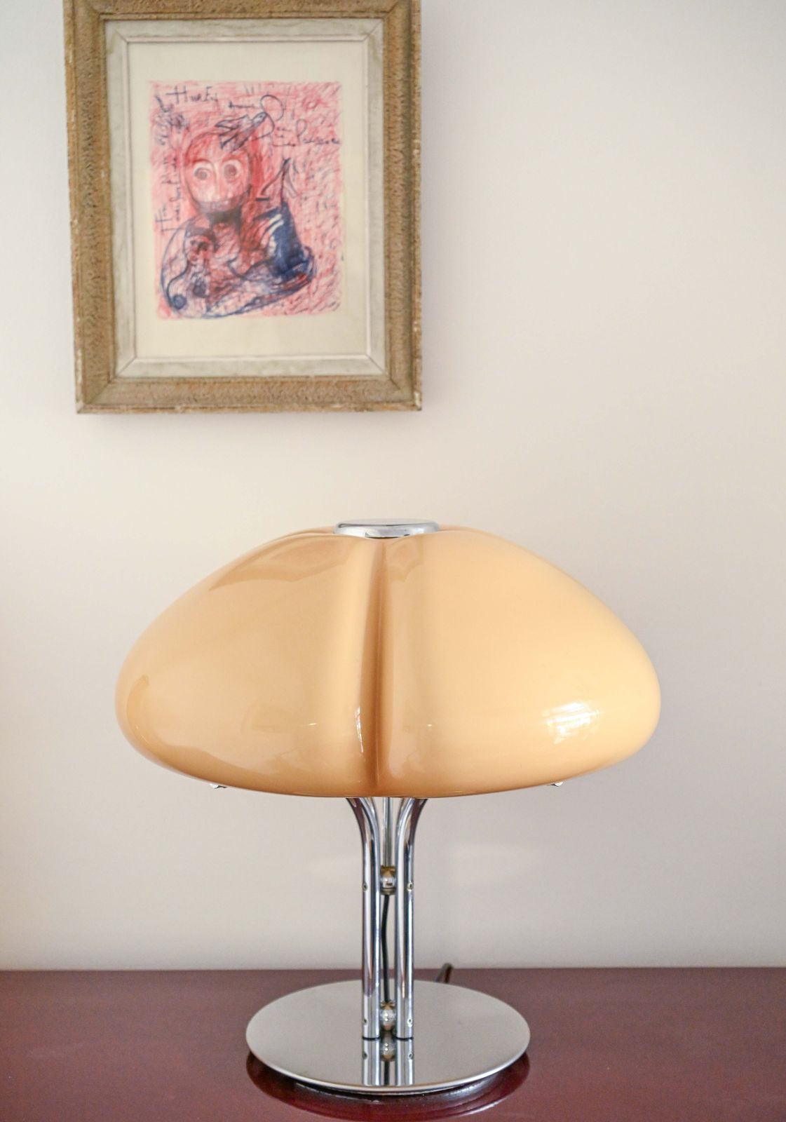 photo furniture Harvey Guzzini Quadrifoglio' Table Lamp By Ufficio Progetti For Guzzini, 1970s
