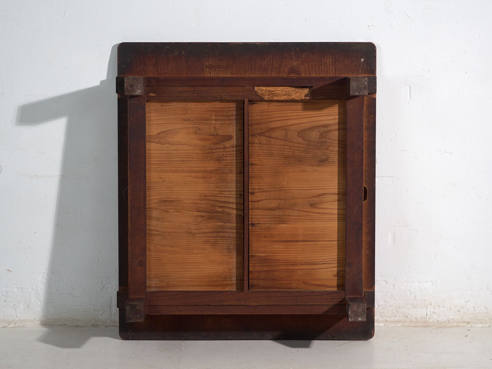 Furniture Antique Japanese Low Table With Pass Through Drawer In Keyaki – Japan, Circa 1920 photo