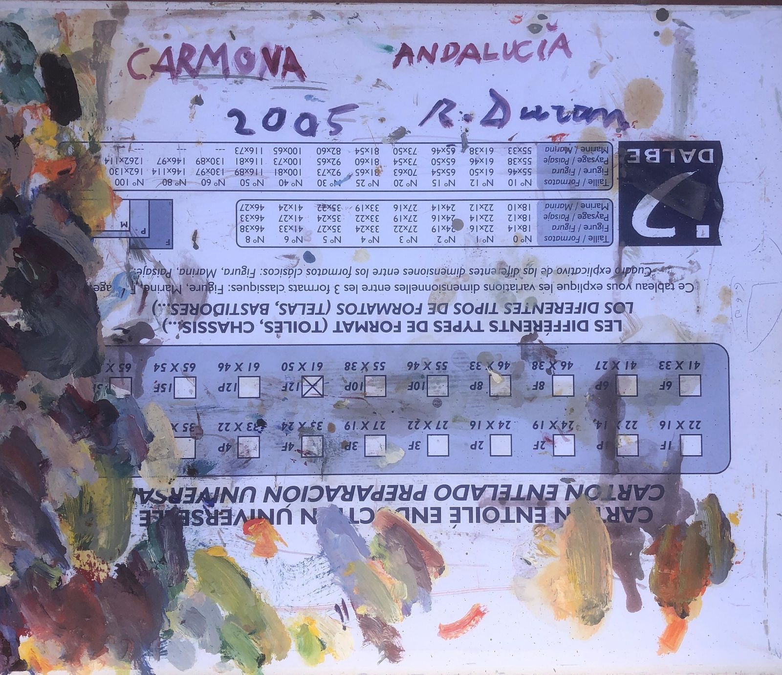 Rafael Duran Benet Mediterranean Andalusian Townscape Carmona Spain Post Impressionist Oil Painting 2005 photo vintage