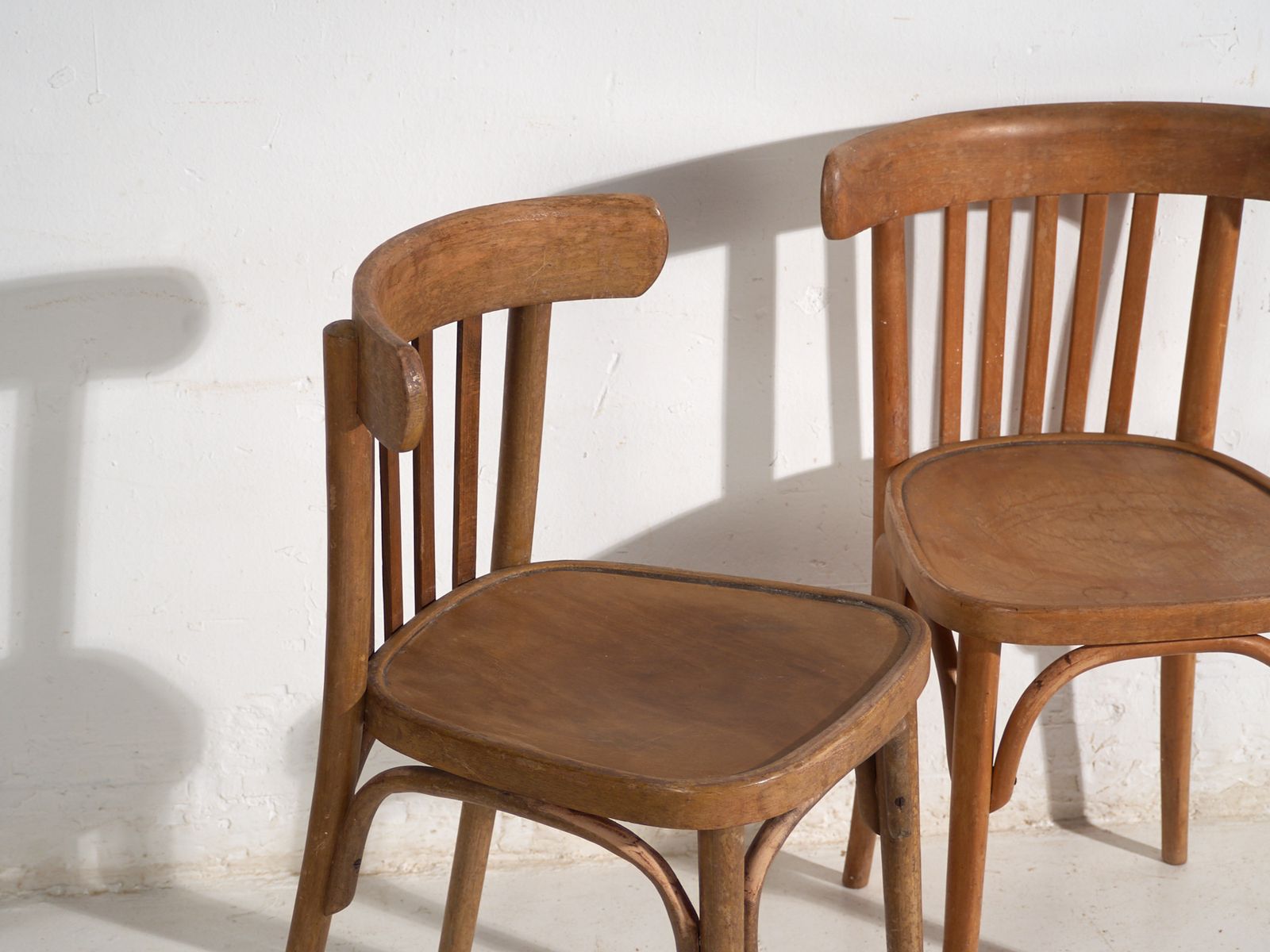 Pair Of Thonet Style Bentwood Chairs With Low Back – Central Europe, Circa 1920 photo furniture