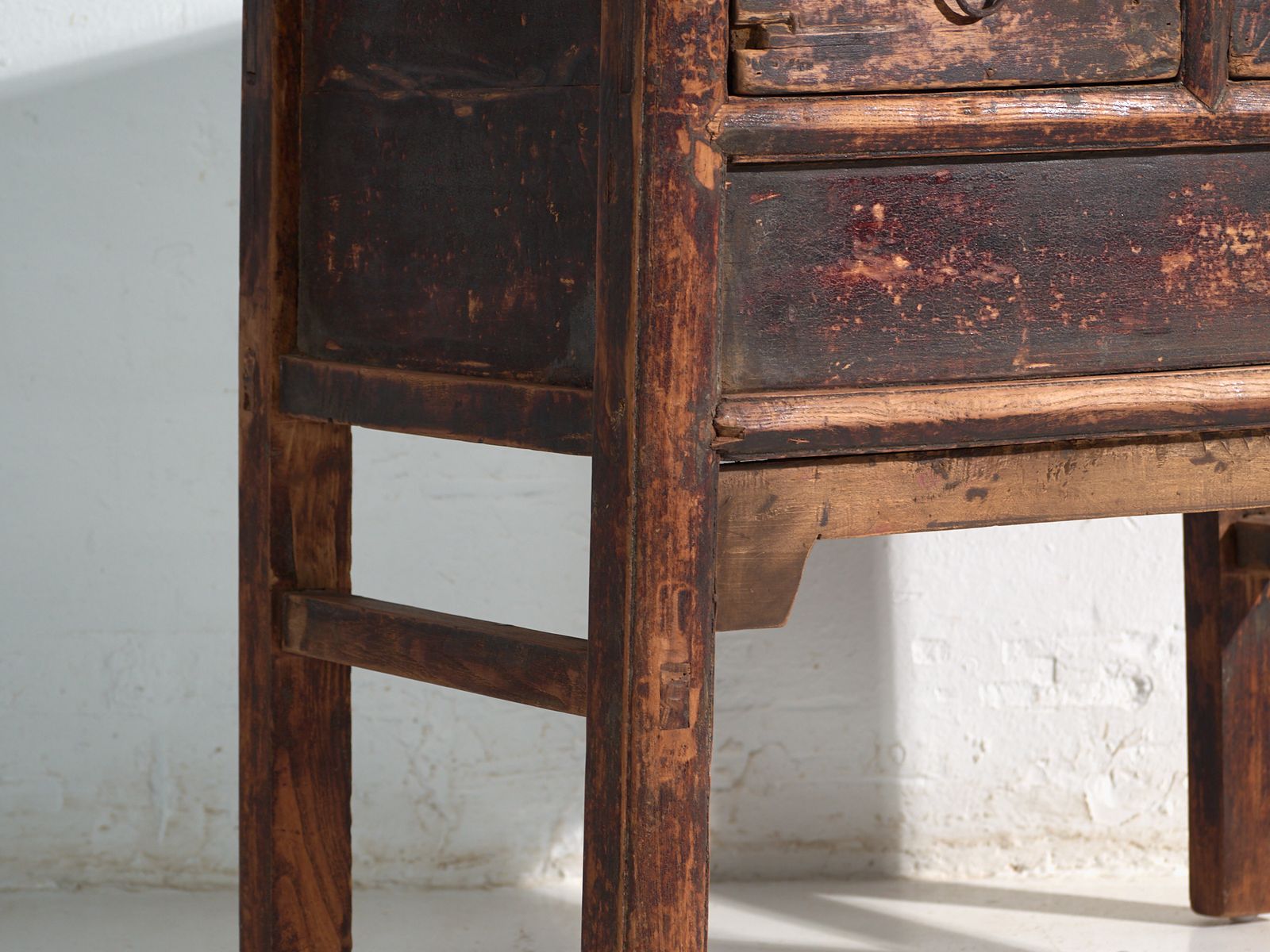 Antique Chinese Console With Three Drawers And Dark Patina – China, Circa 1900 photo Furniture