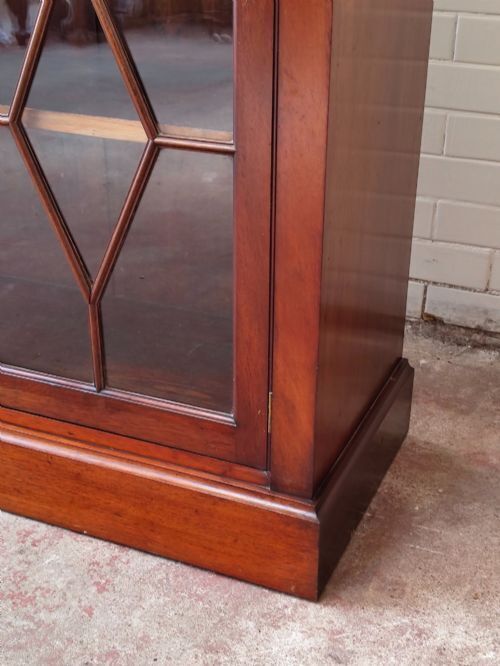 Antique Victorian Mahogany Astragal Glazed Victorian Adjustable Bookcase photo furniture