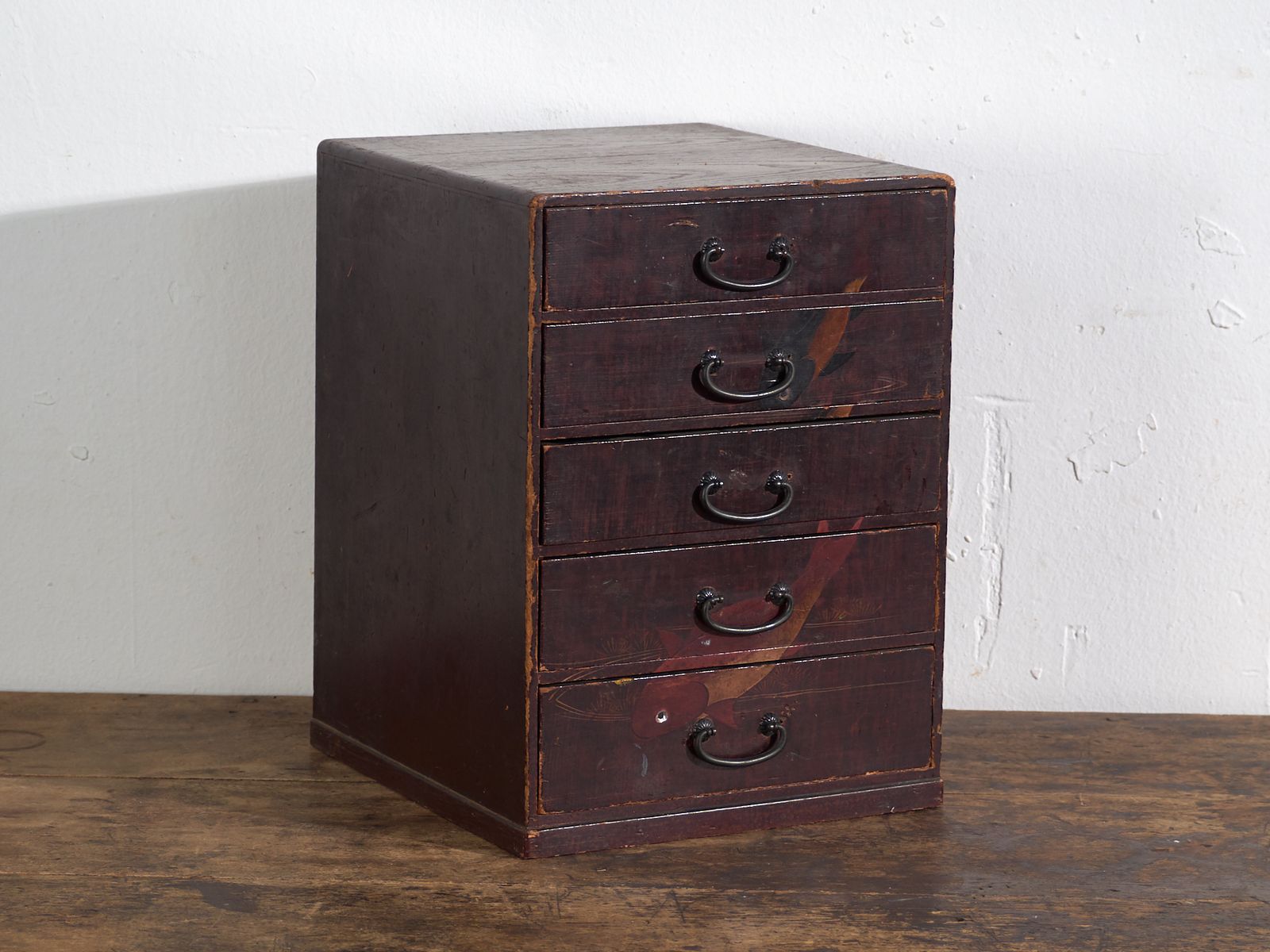Antique Japanese Kodansu Lacquered With Five Drawers – Japan, Circa 1900
