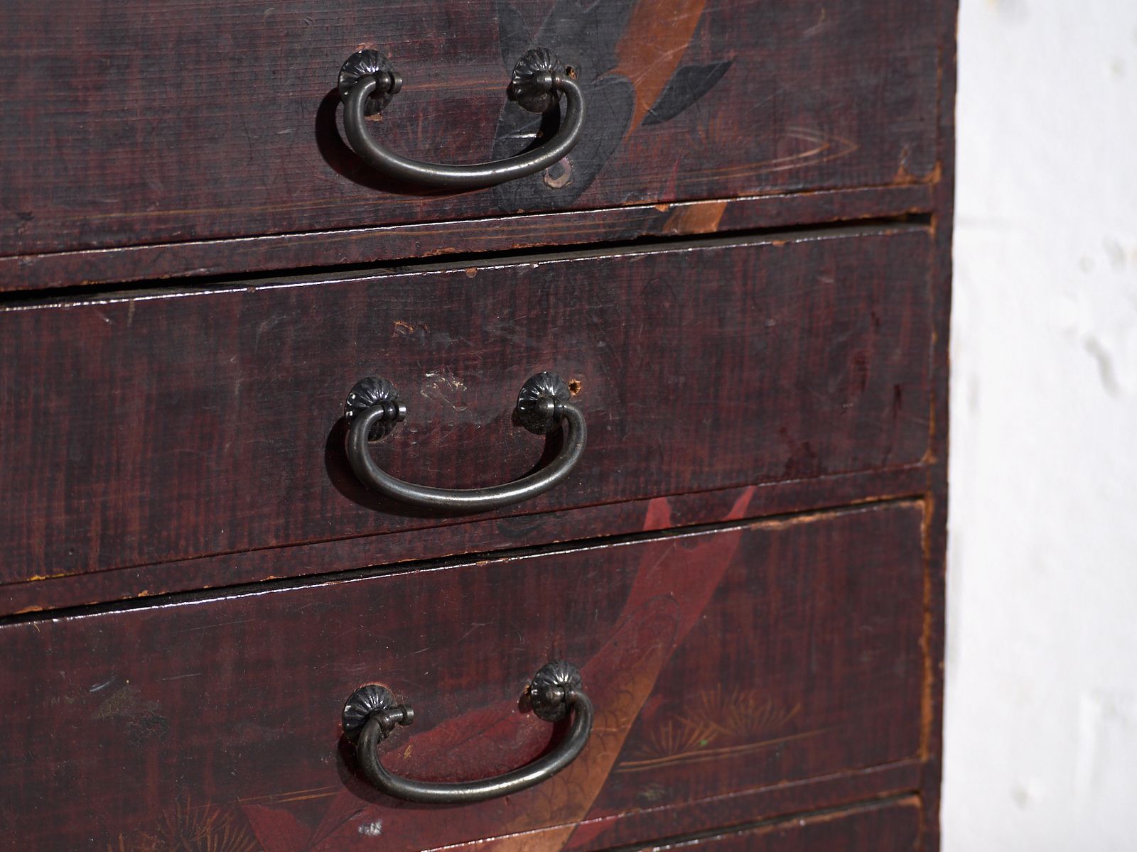 Antique Japanese Kodansu Lacquered With Five Drawers – Japan, Circa 1900 photo for sale