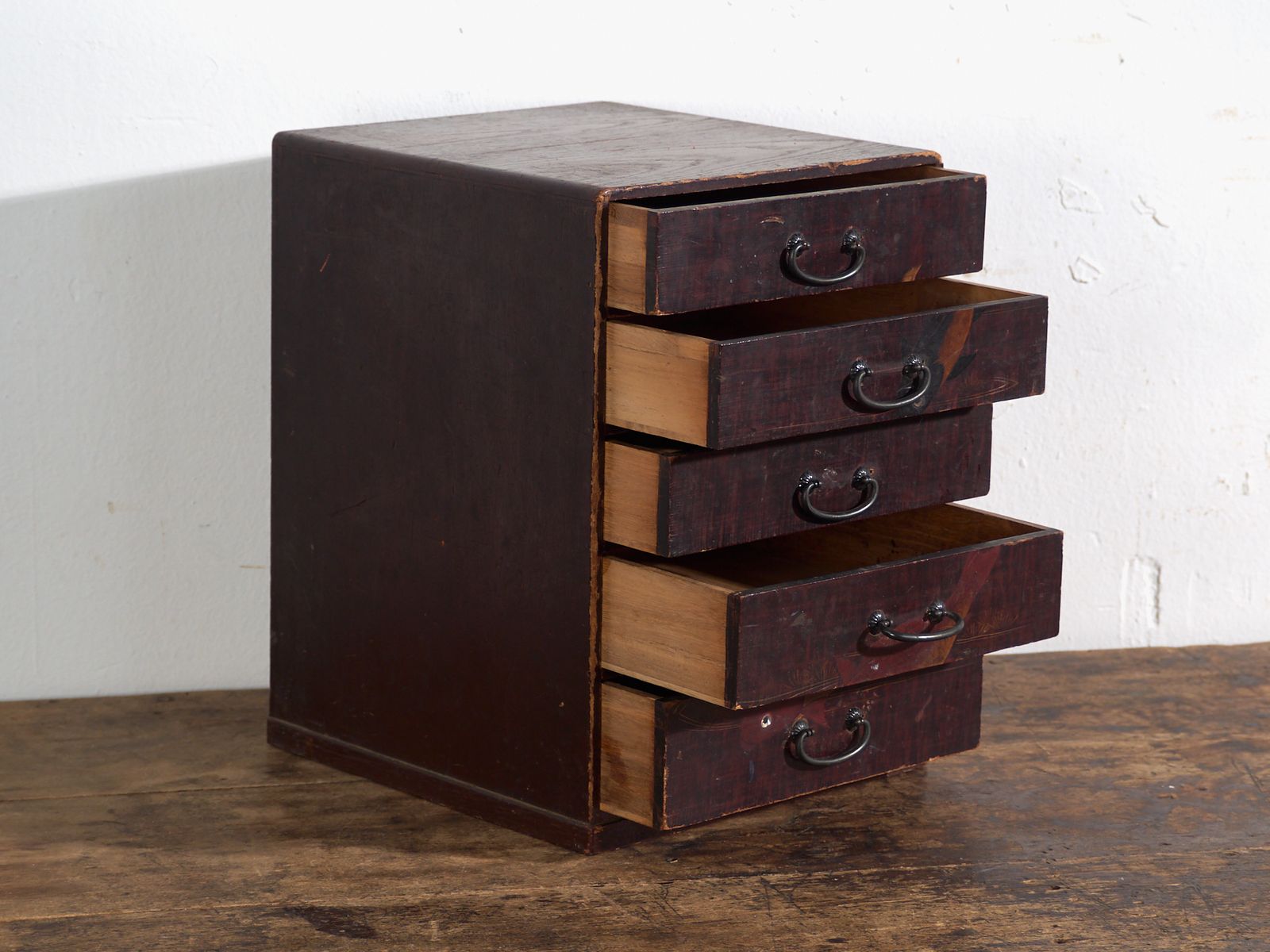 Antique Japanese Kodansu Lacquered With Five Drawers – Japan, Circa 1900 photo Furniture