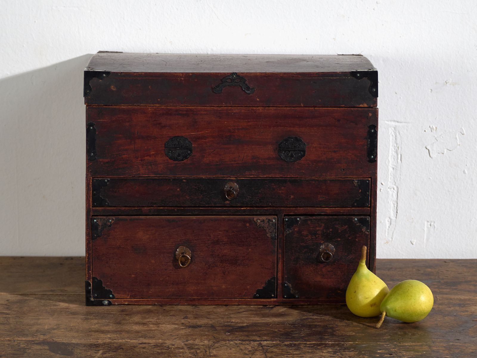 photo furniture Antique Small Japanese Chest With Drawers And Compartments – Japan, Circa 1900