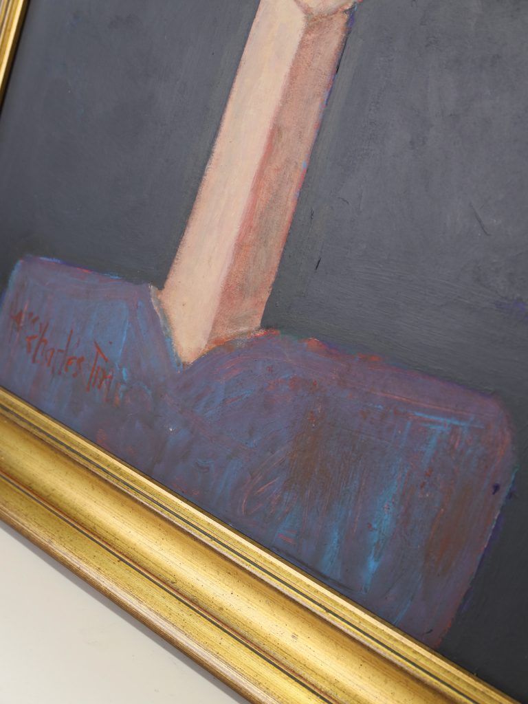 photo vintage Harry Charles Tim Neo Expressionist Acrylic Painting ‘Alice’   Longhead Series, 2025