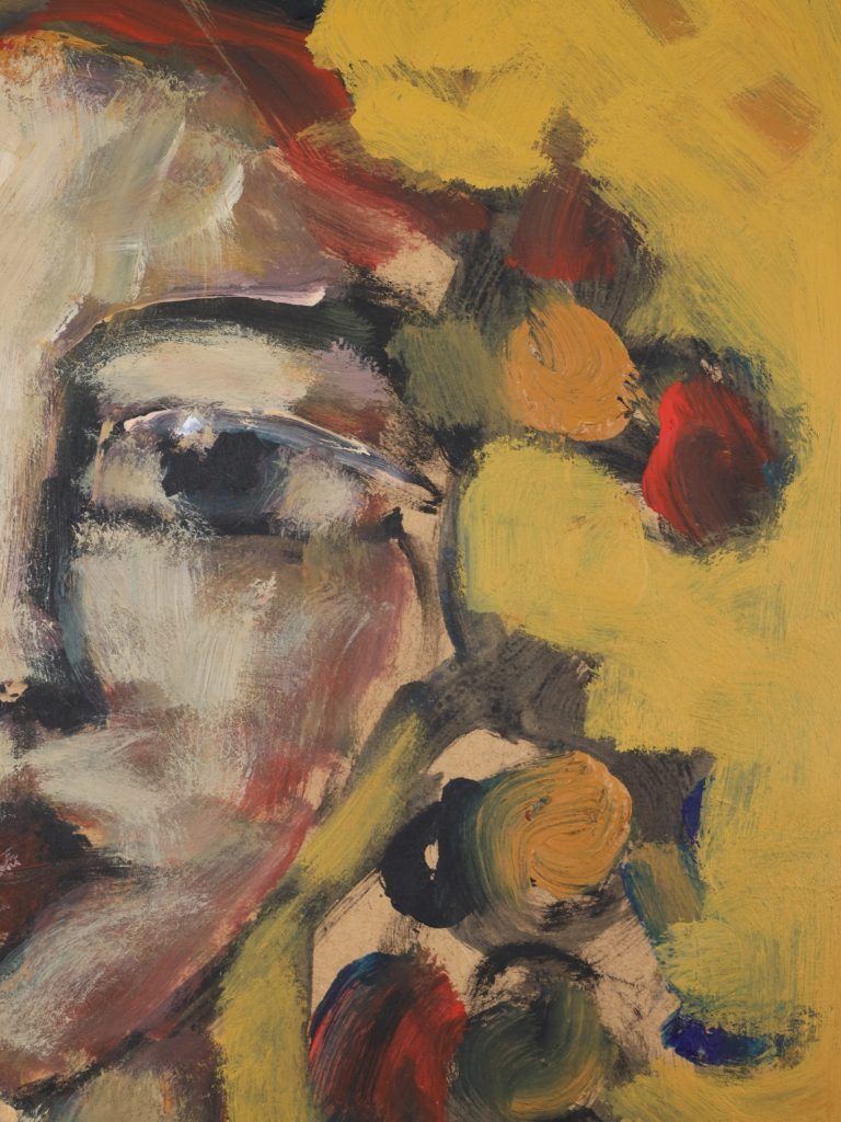 photo buy Harry Charles Tim Neo Expressionist Acrylic Painting ‘Harvest Boss’ – Longhead Series, 2026