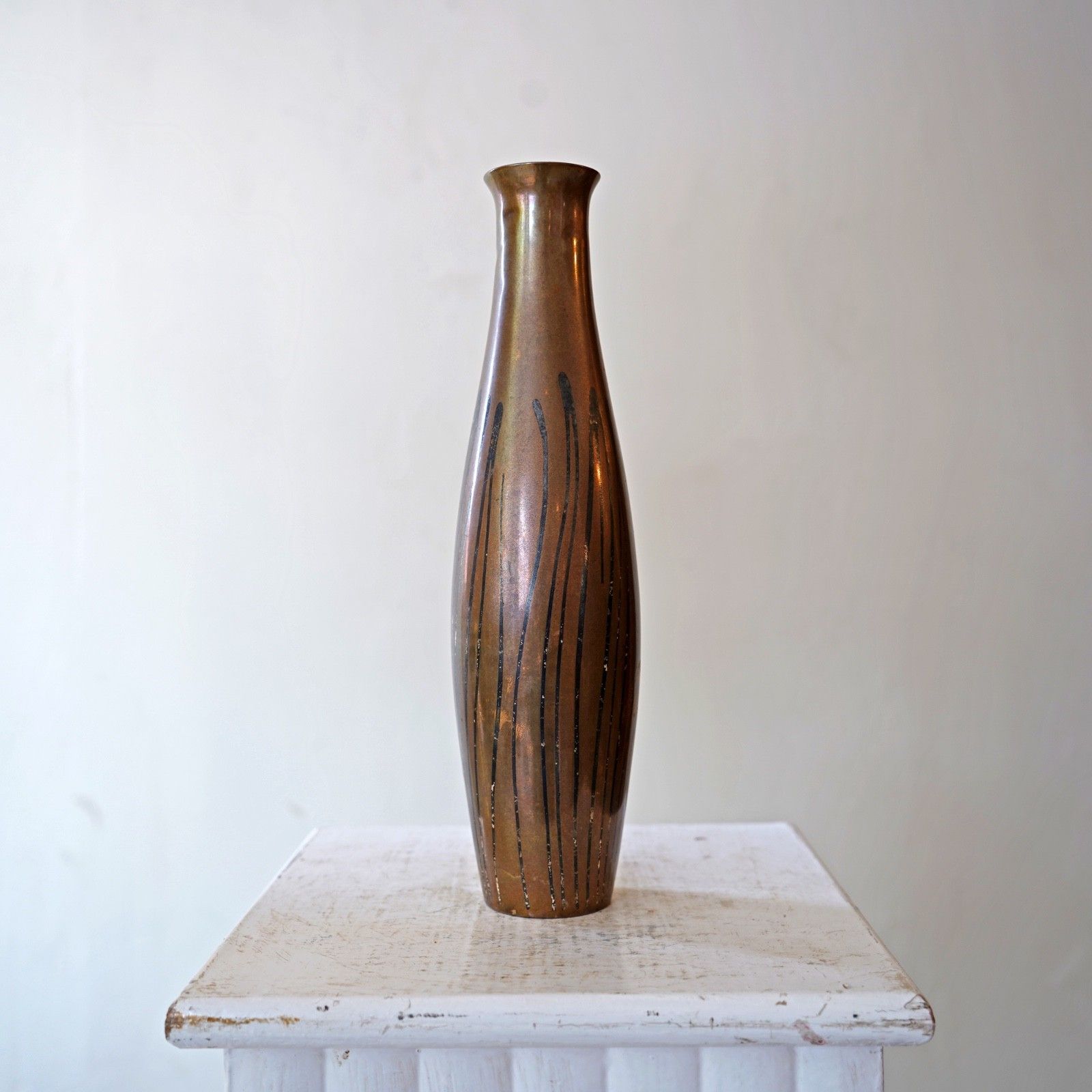 Mid Century French Metal Vase photo 175.0