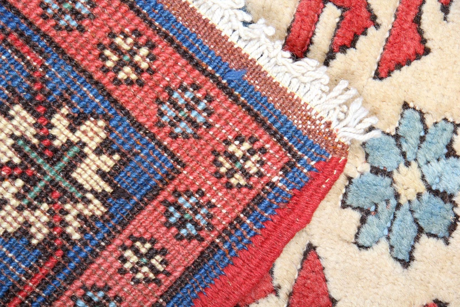 Tapis tribal en laine, tapis oriental en laine fait main photo Textiles