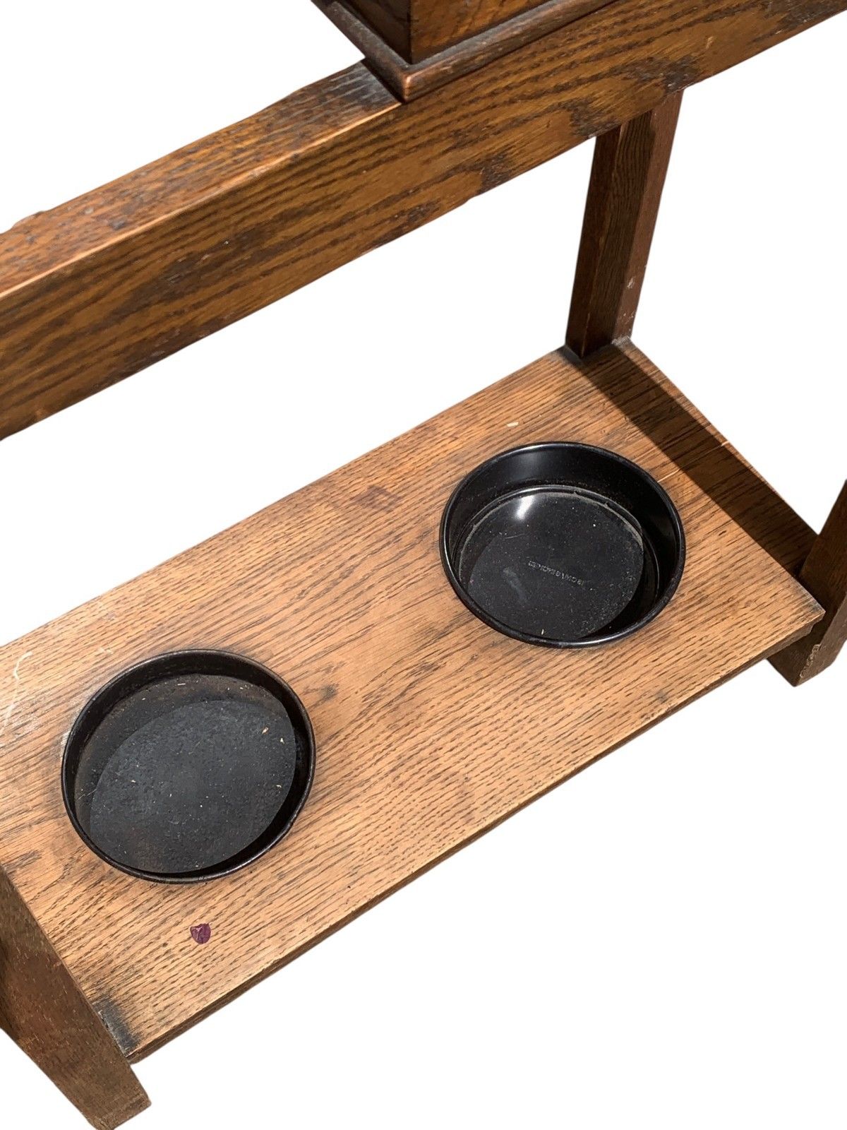 Antique Arts & Crafts Tall Oak Hall Stand Edwardian Umbrella Coat Rack  C.1900 photo for sale