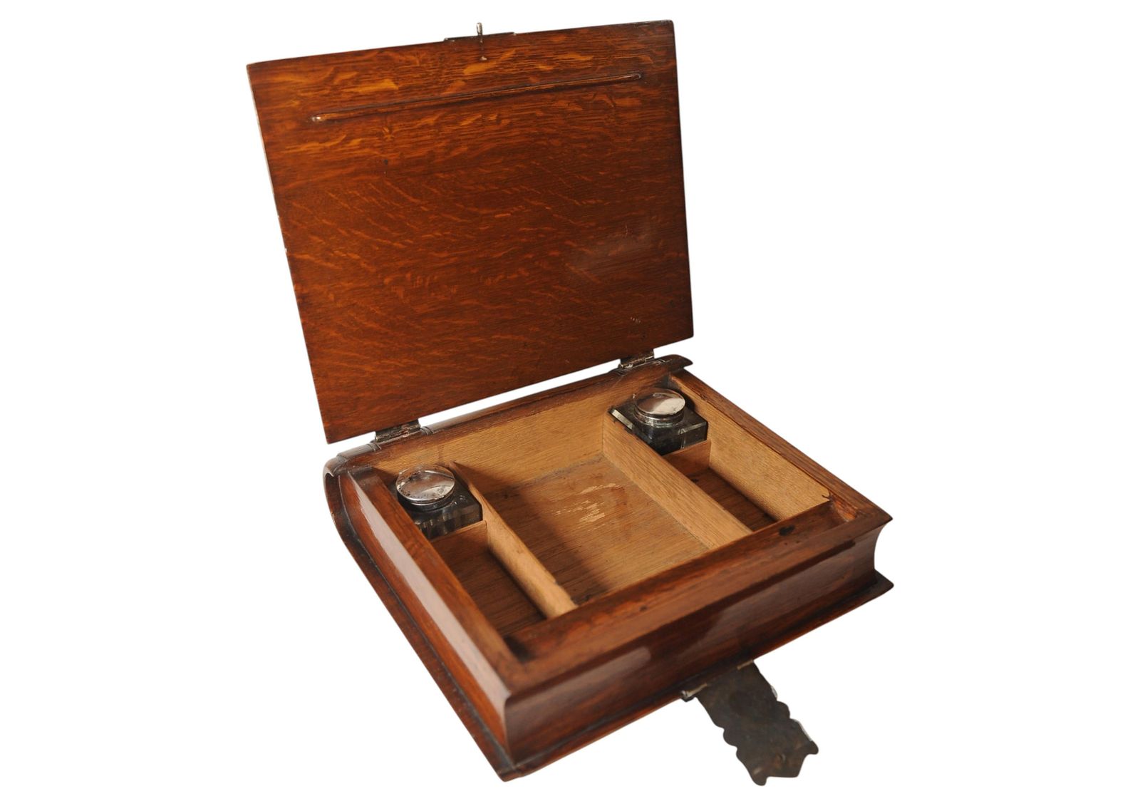 photo buy Victorian Writing Slope In The Shape Of A Book With Compartments