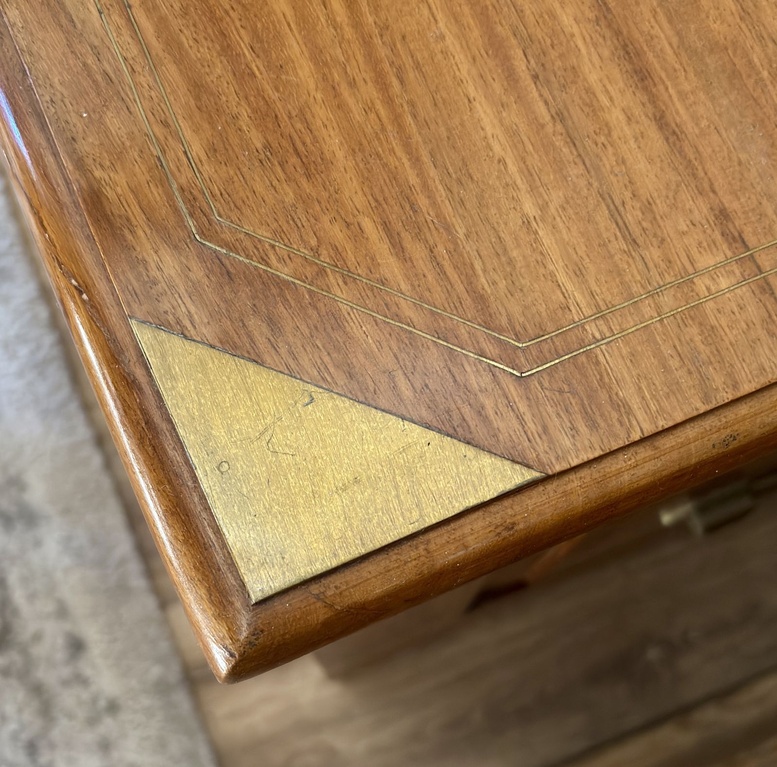 Captains Chest, Rosewood With Brass Handles And Trim photo 350.0
