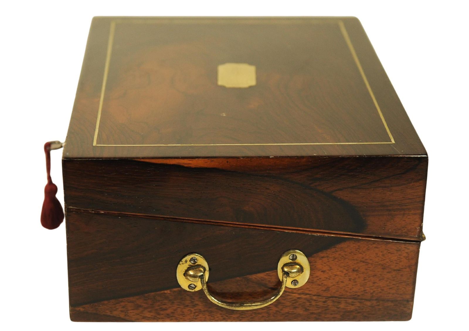 Victorian Rosewood Writing Slope With Brass & Leather Inlay, Circa 1880's photo buy