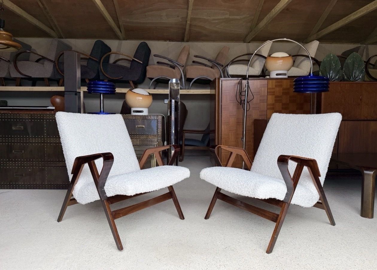 Mid Century Armchairs By František Jirák For Tatra, Vintage, Retro Style photo furniture