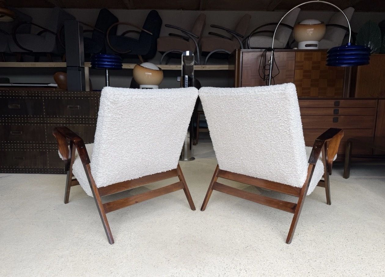 Furniture Mid Century Armchairs By František Jirák For Tatra, Vintage, Retro Style photo