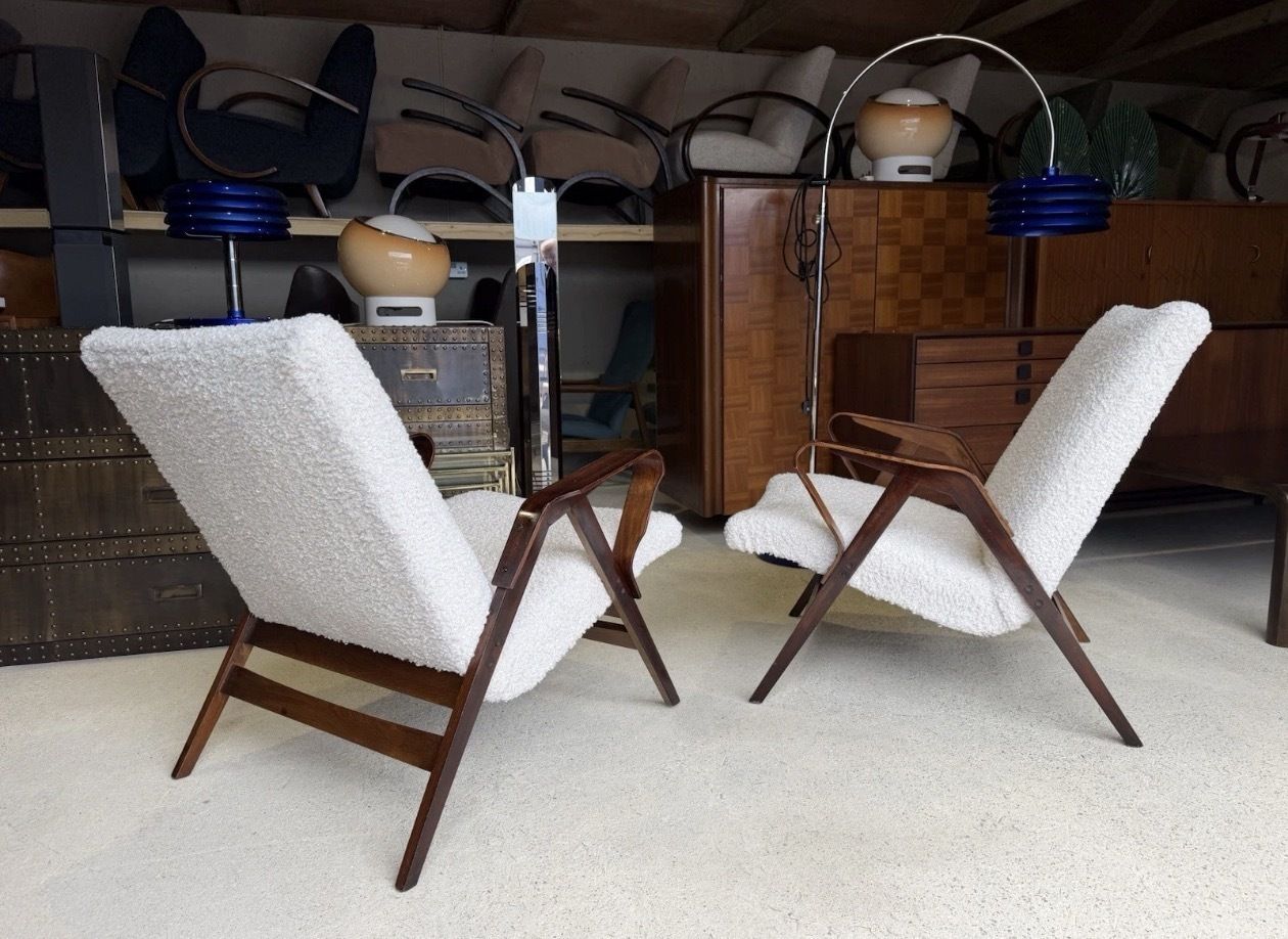 1285.0 Mid Century Armchairs By František Jirák For Tatra, Vintage, Retro Style photo