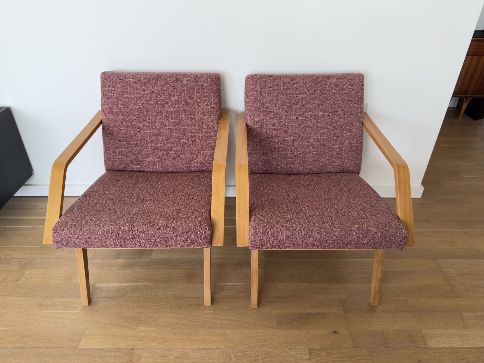 Mier Topolcany Reuphostered Armchairs, Set Of 2