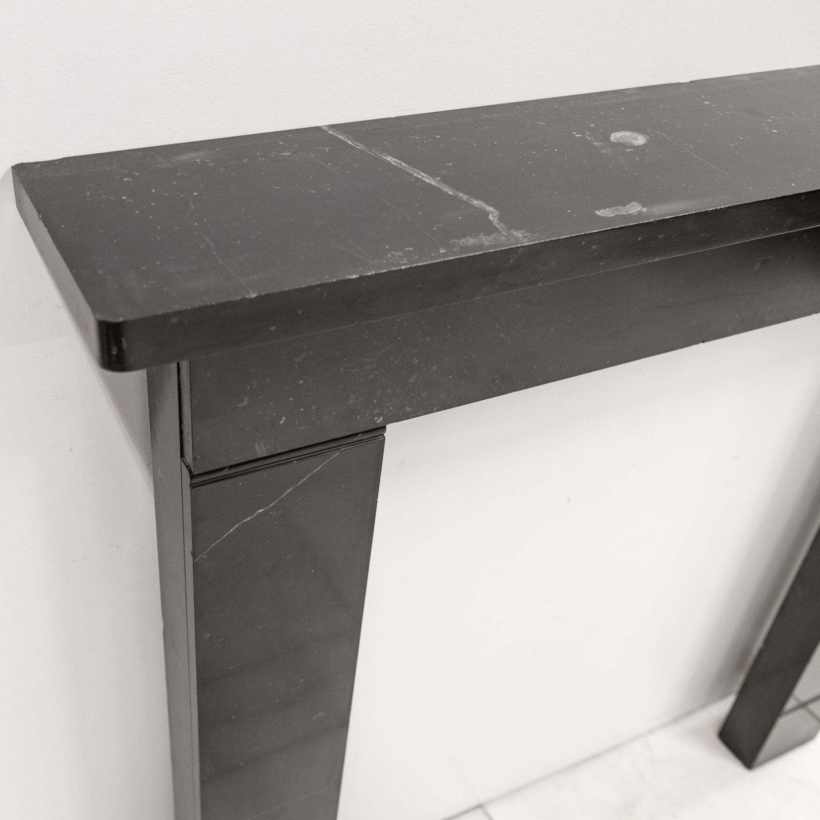 photo buy Antique Georgian Belgian Black Marble Fire Surround | Pair Available