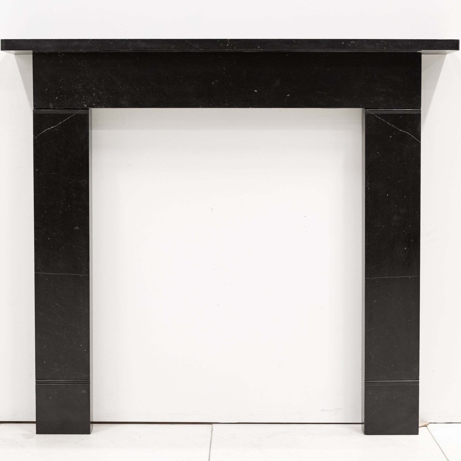 photo vintage Antique Georgian Belgian Black Marble Fire Surround | Pair Available