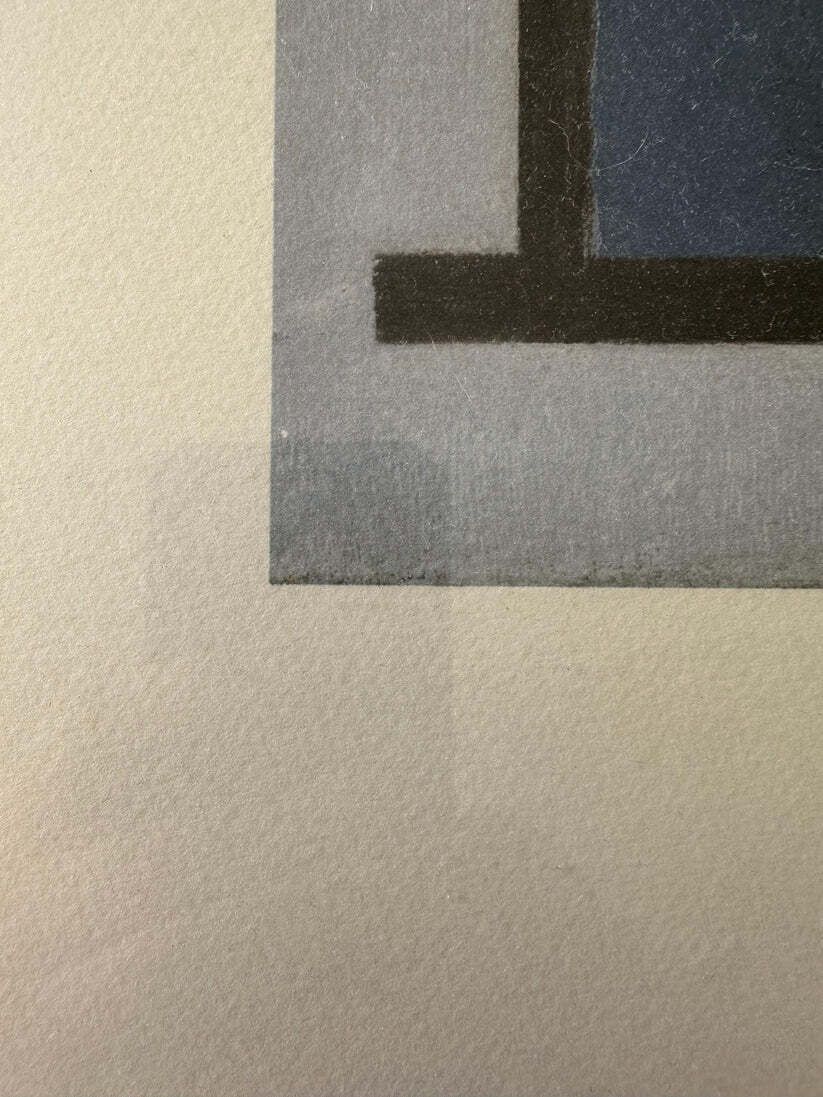 Piet Mondrian ‘Composition’ 1921 — Large Format Screenprint On Arches Paper Framed photo vinterior