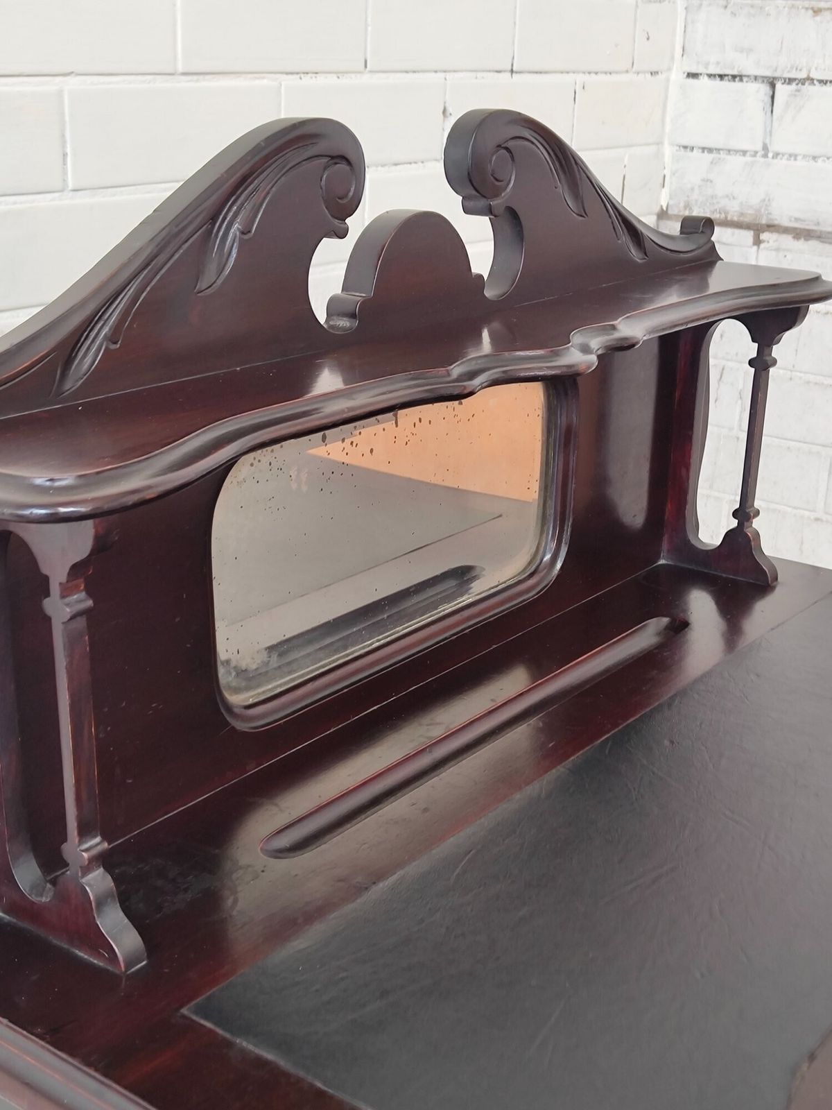 photo furniture Antique Victorian Mahogany Ladies Mirrored Writing Desk