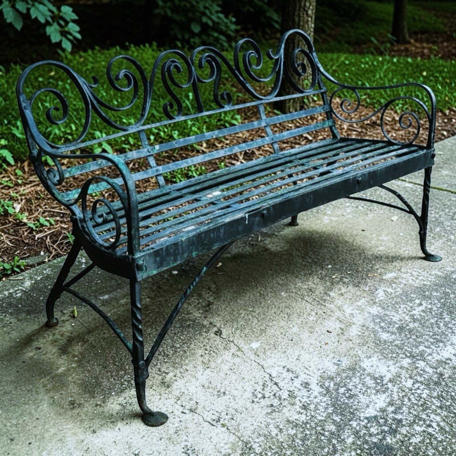 Regency Iron Garden Bench. Superb Quality.