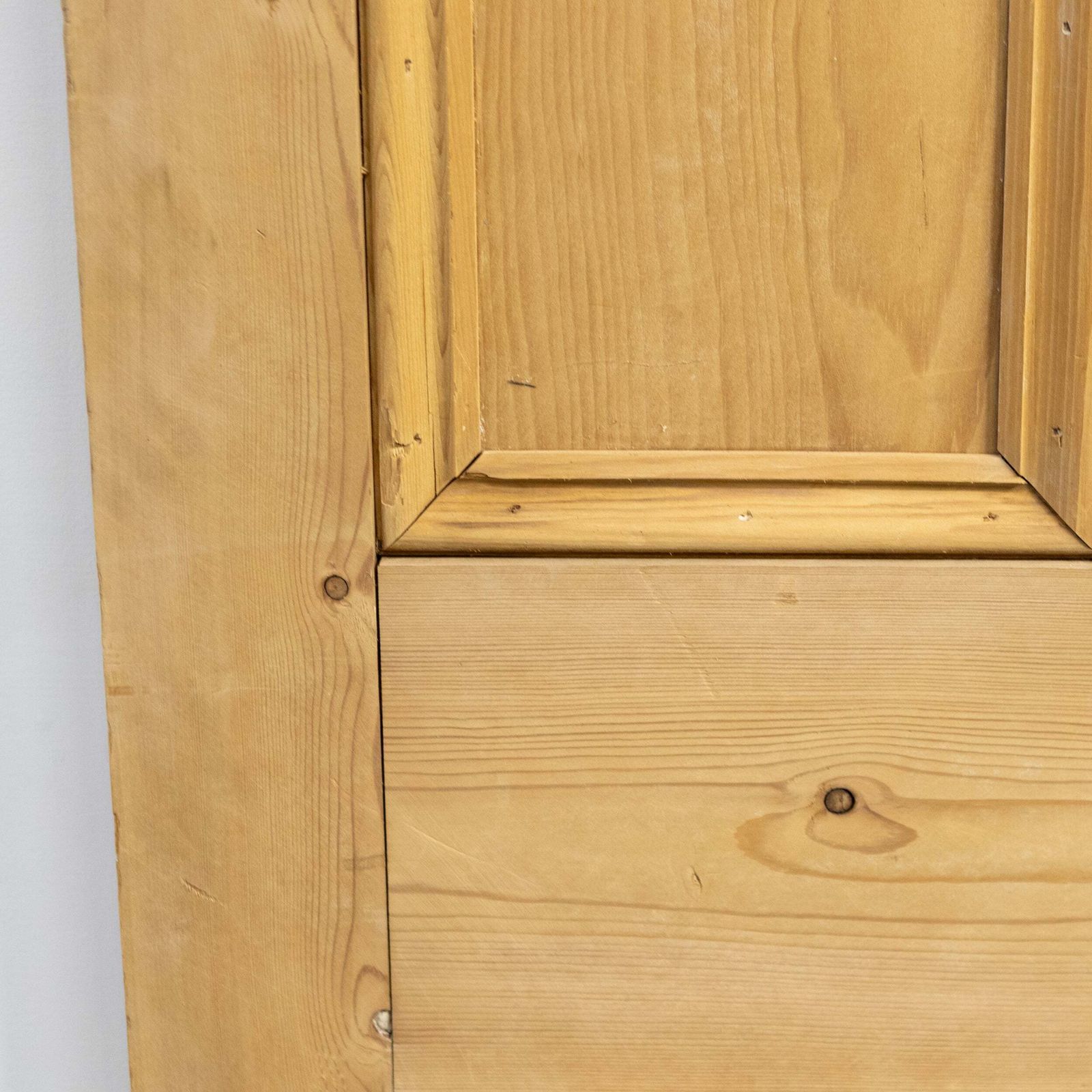 Antique 4 Panel Stripped Door 203cm X 83cm photo for sale